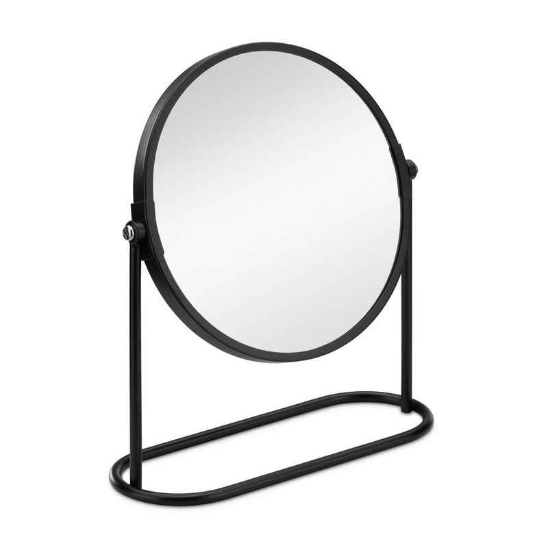 Navaris Kosmetikspiegel Kosmetikspiegel doppelseitig mit Vergrößerung - 360° Standspiegel (1-St)