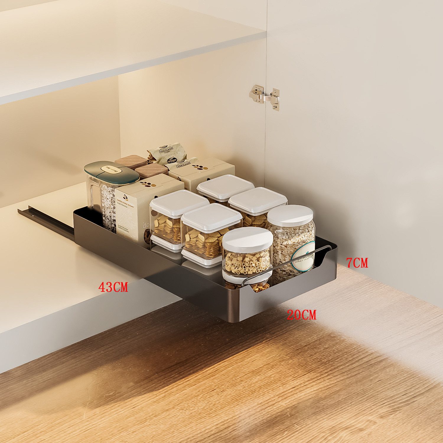 GarveeMore Küchenorganizer-Set Creperture-Teleskopauszug Ausziehbarer Schra günstig online kaufen
