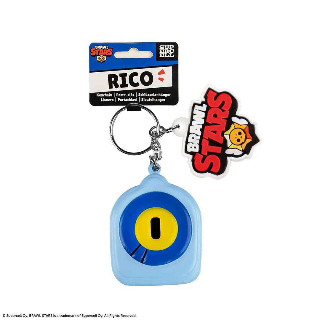 Cinereplicas Schlüsselanhänger Brawl Stars Rico Squishy Schlüsselanhänger
