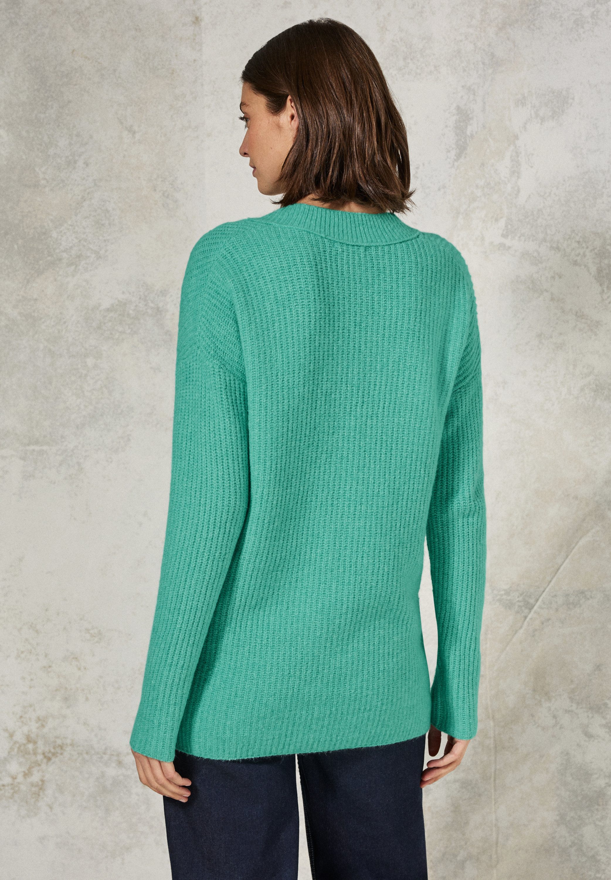 CECIL Strickpullover mit V-Ausschnitt