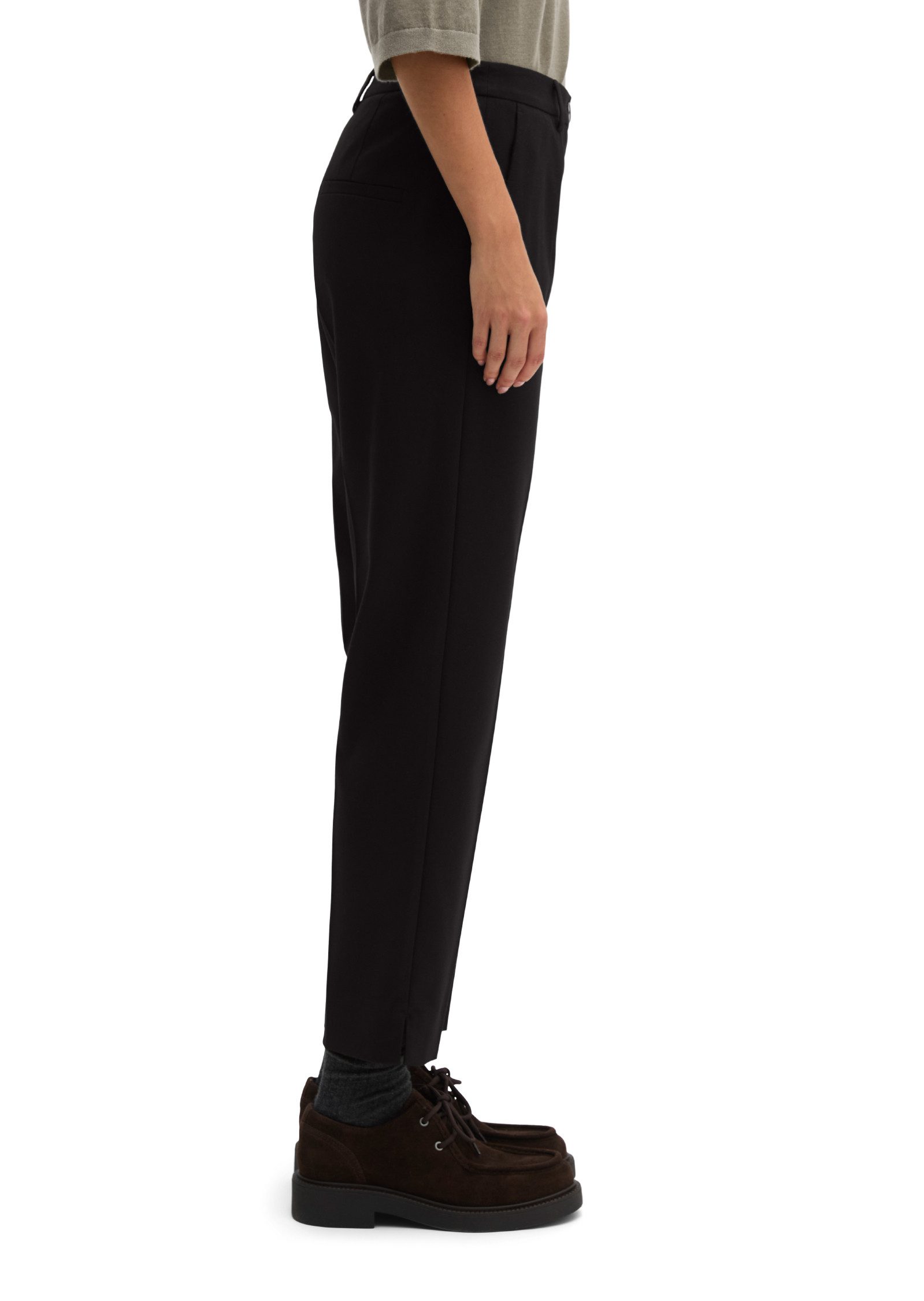 Marc O'Polo Stoffhose MALIN SLIM mit geschlitztem Saum, Slim Fit – Bild 3 von 5