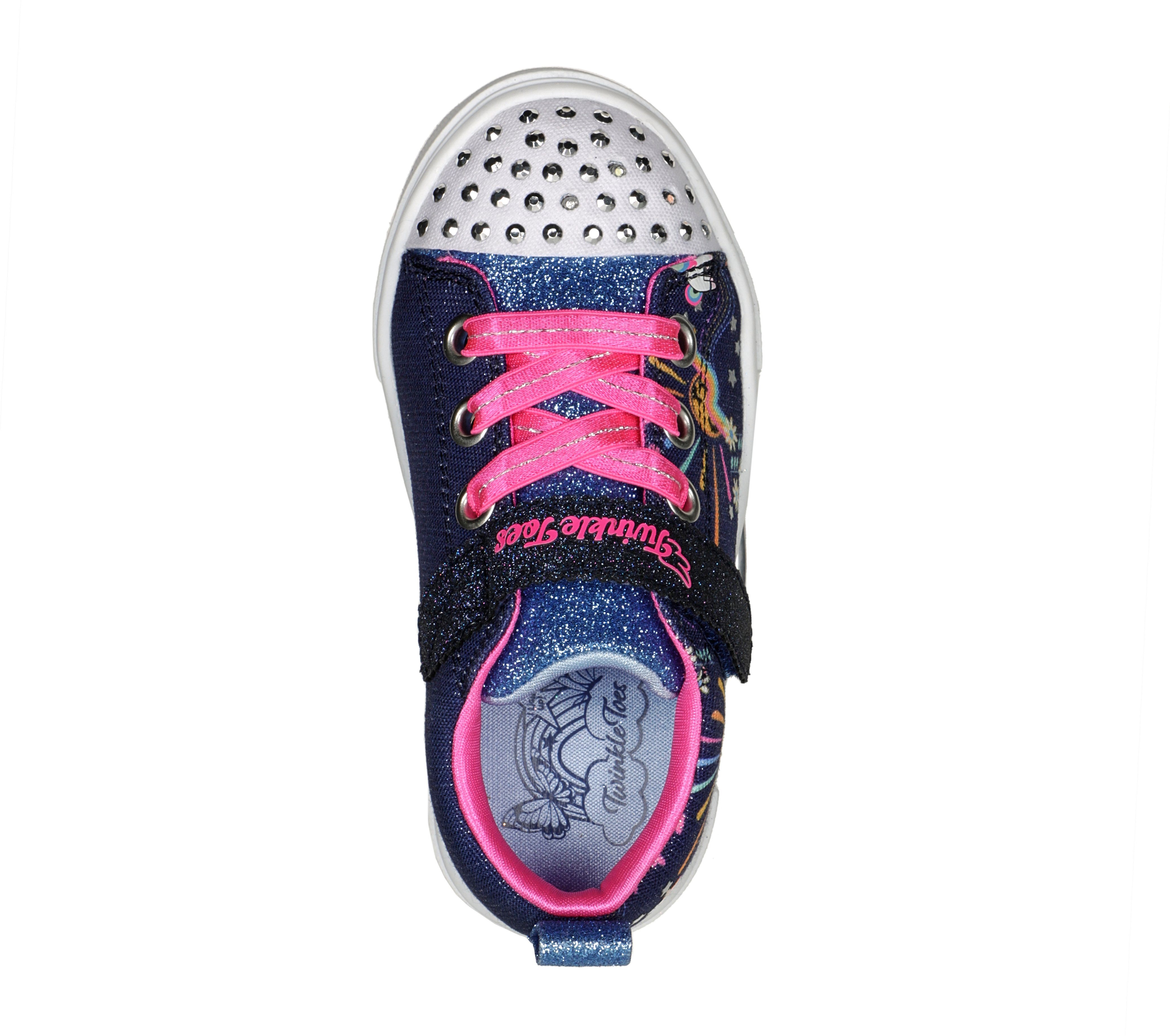 Skechers Marineblau TWINKLE SUNSHINE Mehrfarbig Sneaker SPARKS Komfort-Innensohle UNICORN / Gepolsterte