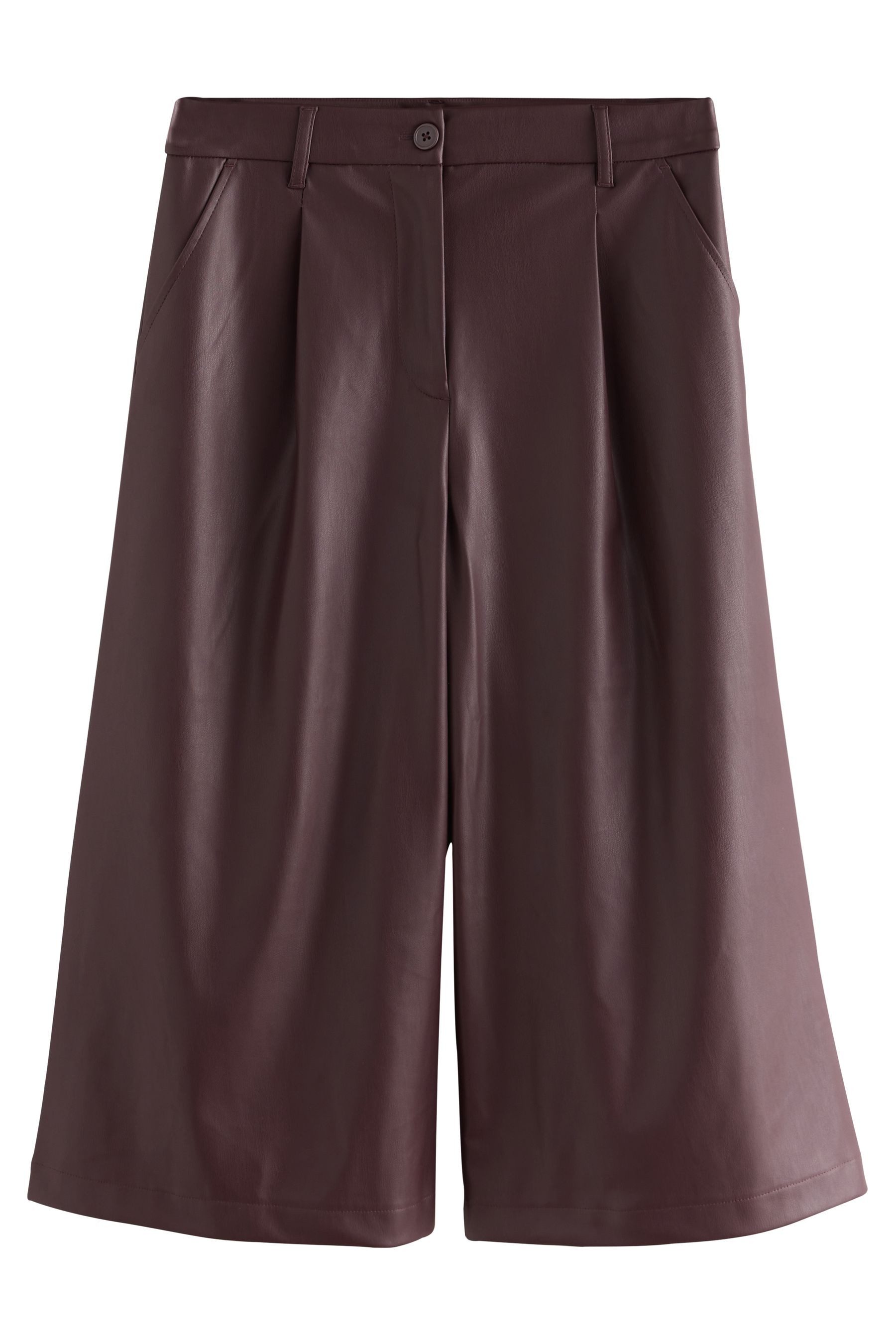Next Lederhose Bermudashorts aus Kunstleder (1-tlg) günstig online kaufen