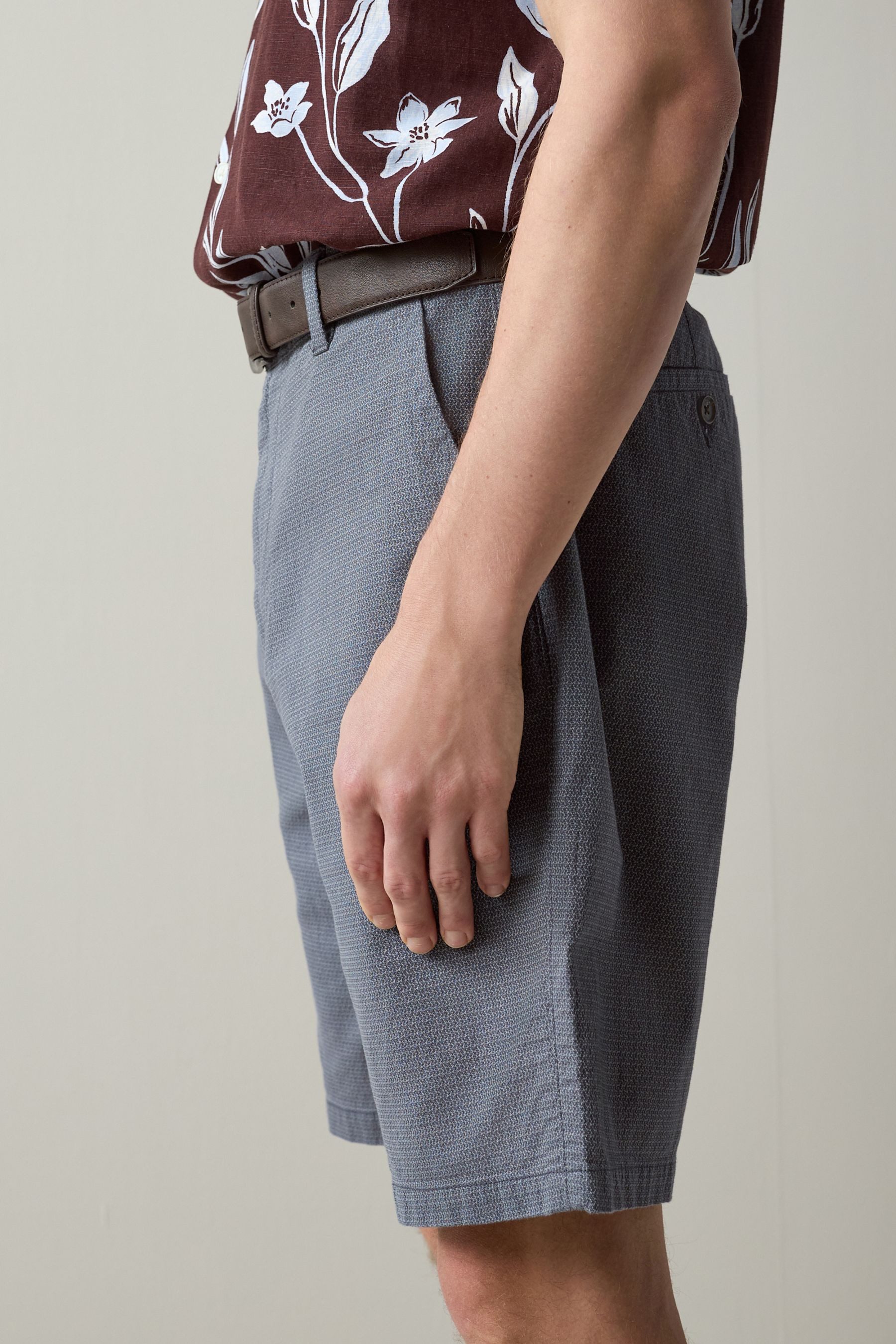 Next Shorts Chino-Shorts mit Gürtel (2-tlg)