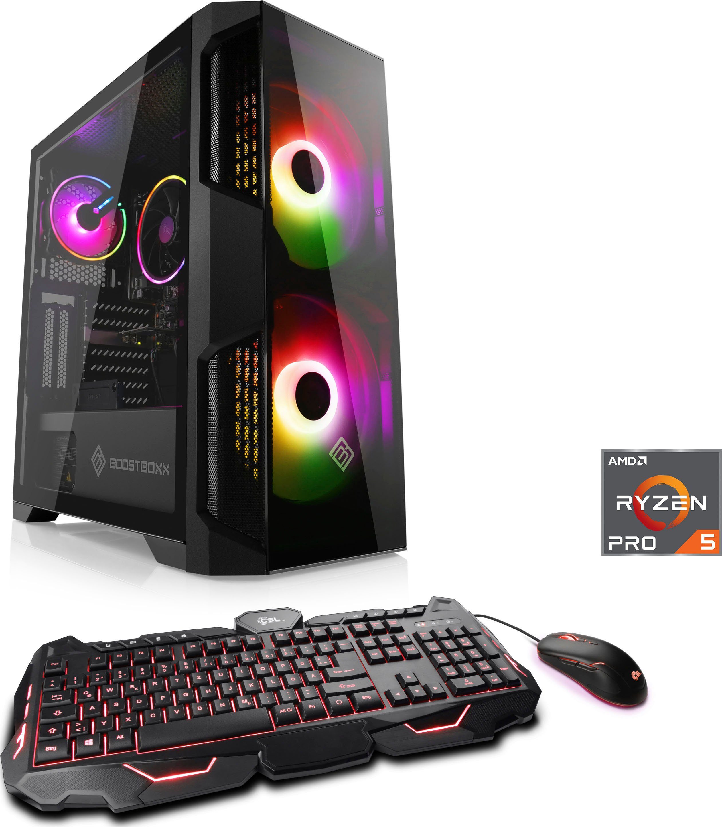 CSL Sprint V8558 Gaming-PC (AMD Ryzen 5 Pro 4650G, 16 GB RAM, 1000 GB SSD,  Luftkühlung) | alle PCs