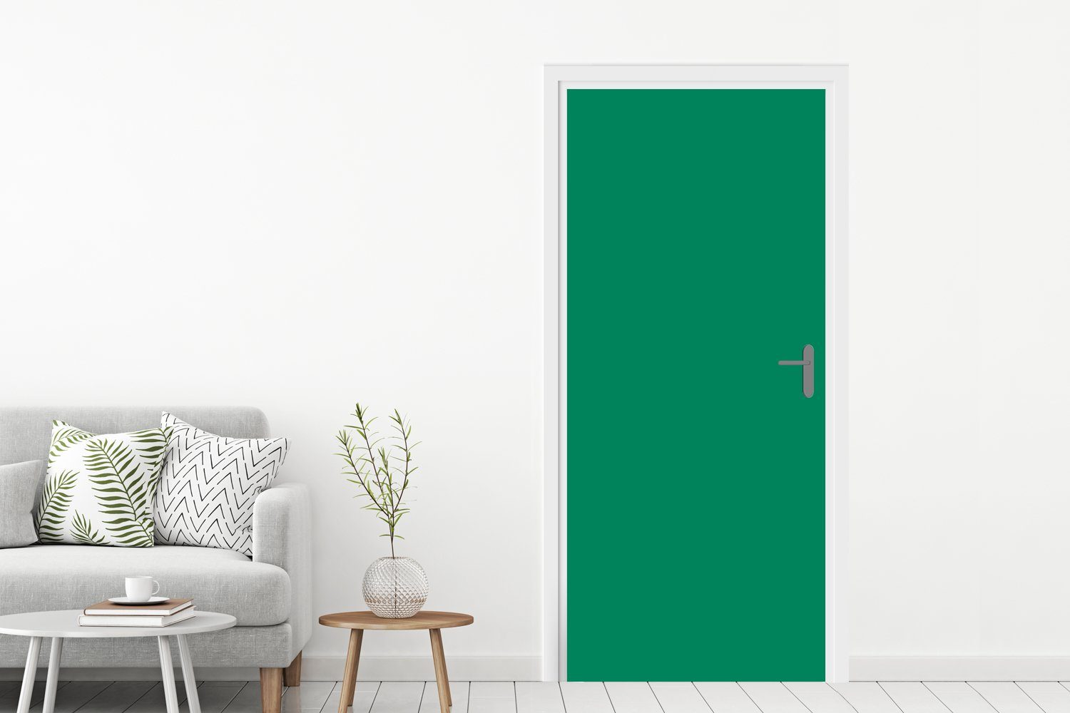 bedruckt, Tür, Türtapete cm St), für Türaufkleber, Fototapete - Grün Farben, Wald - 75x205 Matt, (1 MuchoWow