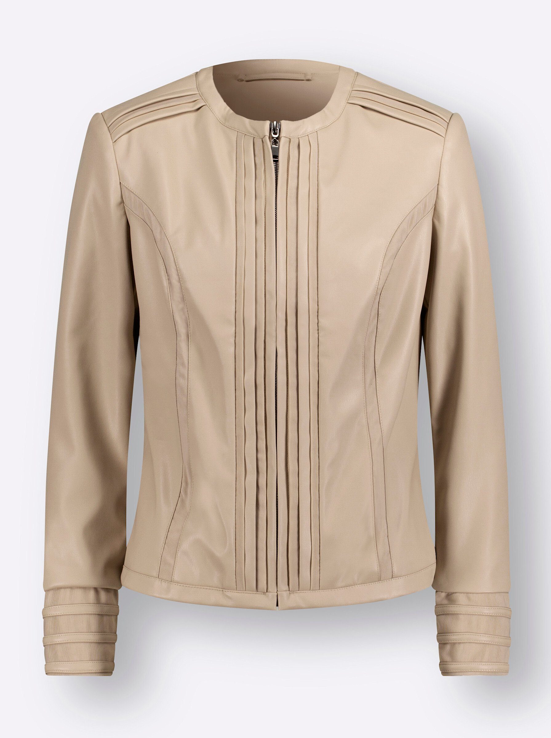 creation L Blusenblazer Lederimitat-Blazer .