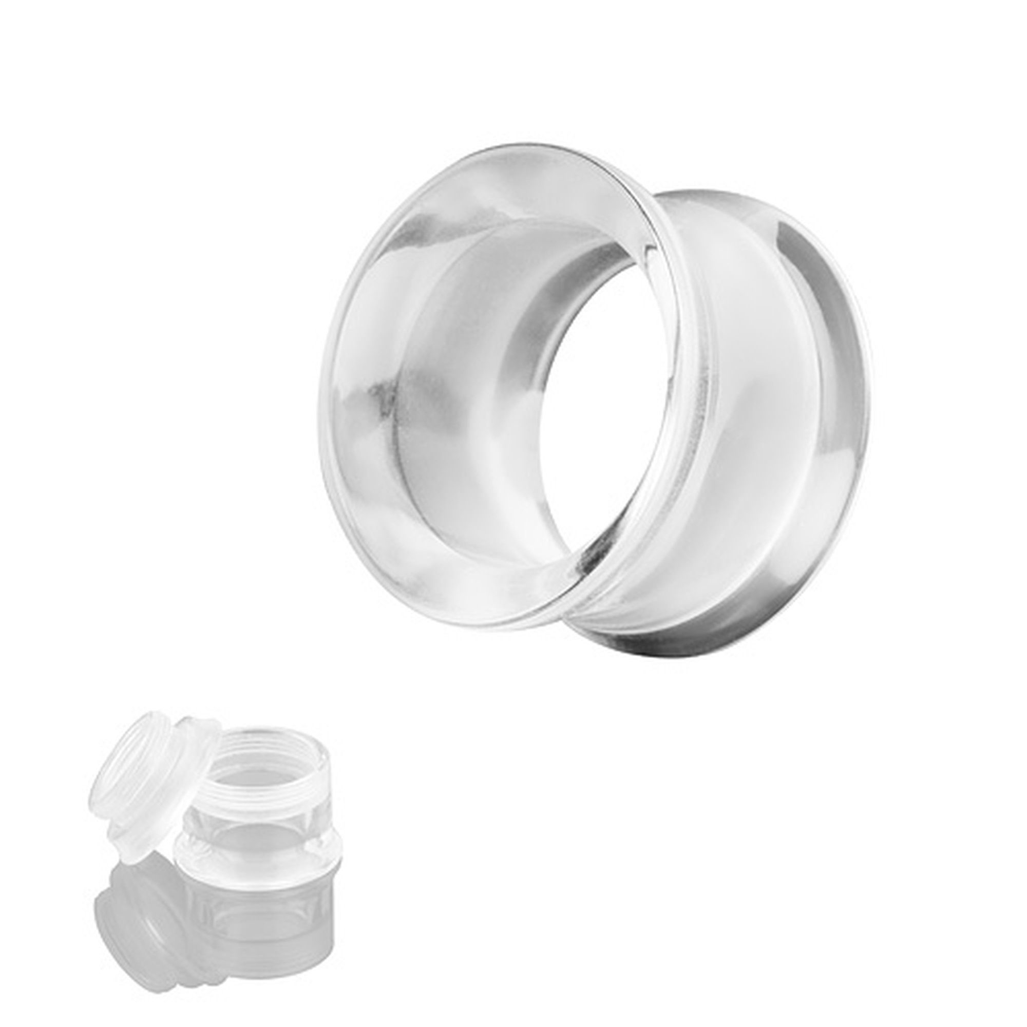 Taffstyle Plug Double Flared Dehnstab Kunststoff Ohr Expander Unisex (Flared Flesh Tunnel aus Kunststoff für gedehnte Ohrlöcher - Ohrschmuck), Geschenkidee für Damen und Herren