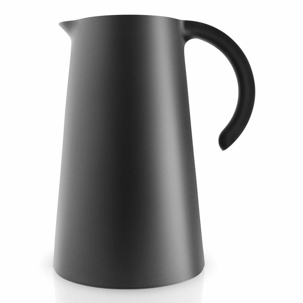 Eva Solo Isolierkanne Rise Black mit Glaseinsatz 1 L, 1 l