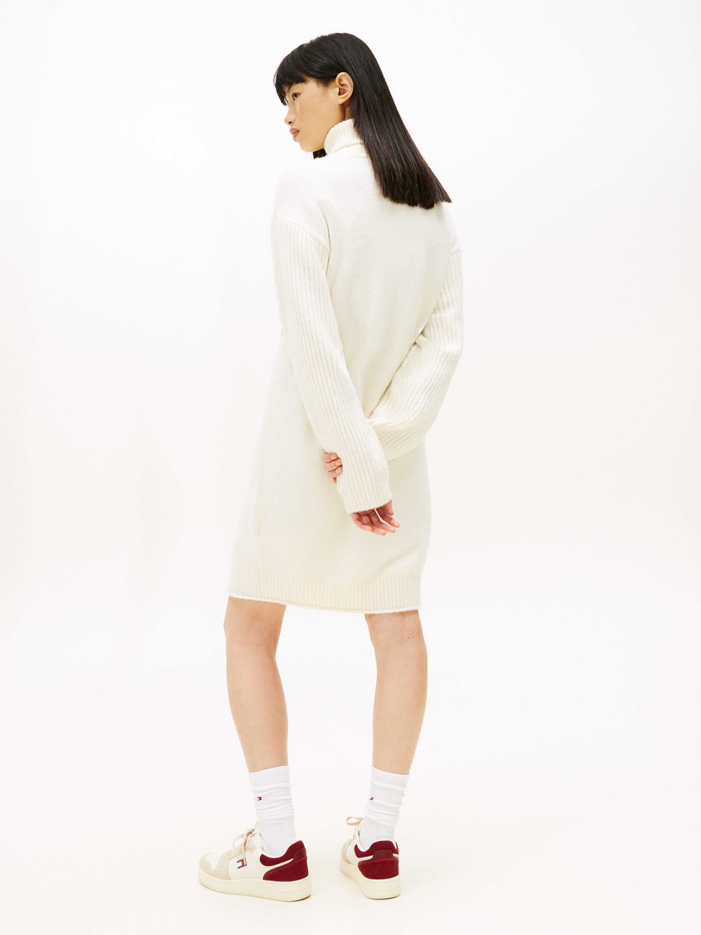 Tommy Jeans Strickkleid TJW TURTLENECK FLAG DRESS EXT