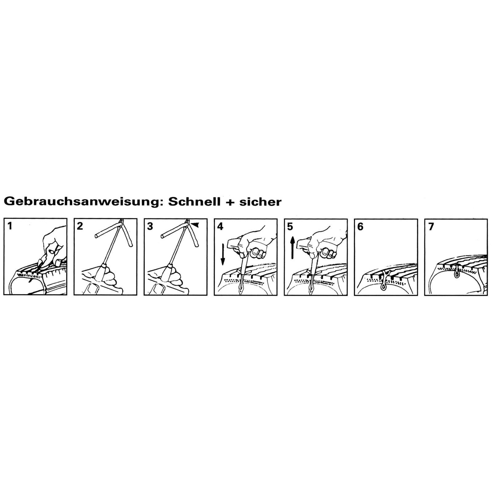 Thumbnail - KS Tools Drehmomentschlüssel KS TOOLS Reifenvulkanisier-Satz für KFZ 5tlg. 100 mm Fäden - 150....