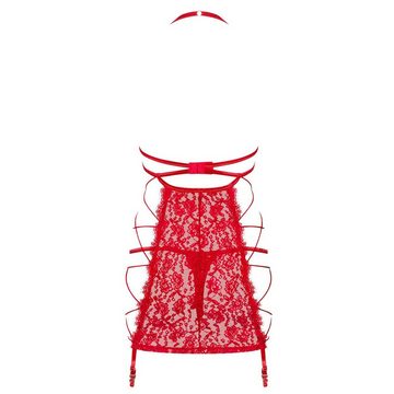 Obsessive Corsage OB Rediosa chemise & thong red S/M
