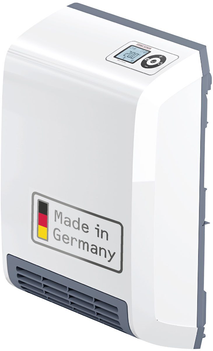 STIEBEL ELTRON Badschnellheizer CK 20 trend LCD, Keramik Heizlüfter energiesparend, 2 kW, LCD, für ca. 25 m², Made in Germany, Wochentimer
