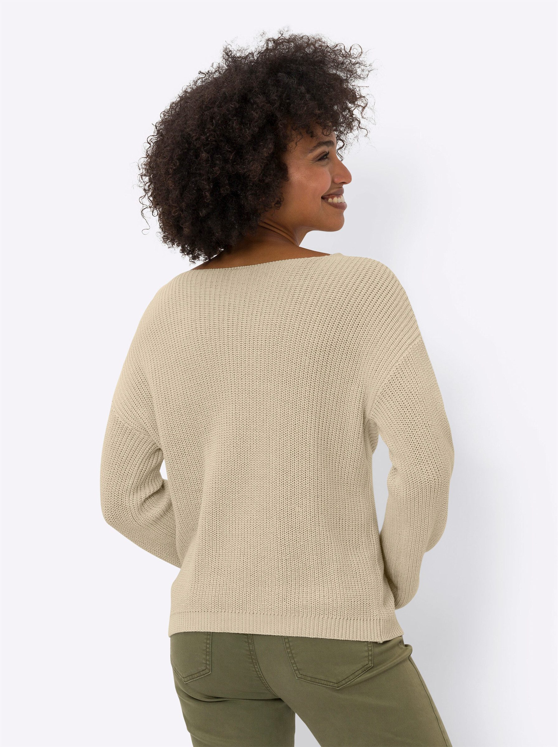 heine Strickpullover V-Ausschnitt-Pullover . günstig online kaufen
