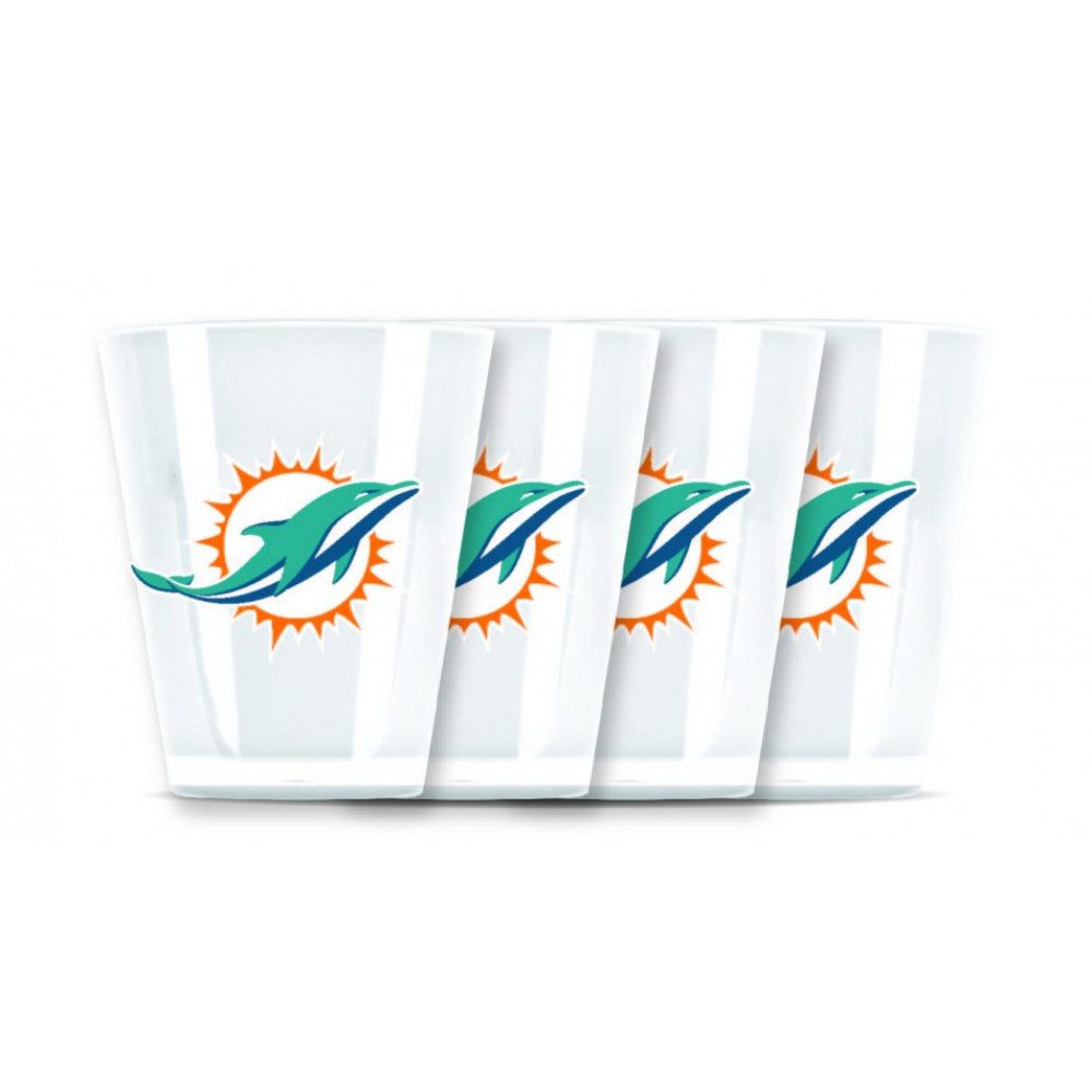 Miami Dolphins Glas Miami Dolphins 4 Shot-Gläser
