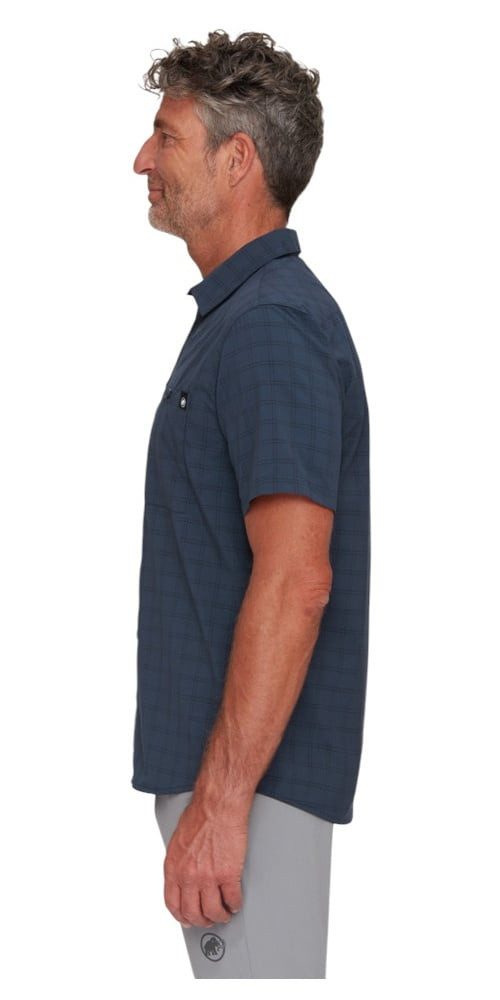 Mammut Outdoorhemd Wanderhemd Lenni Kurzarm 2025 (mit Brusttasche) navyblau günstig online kaufen