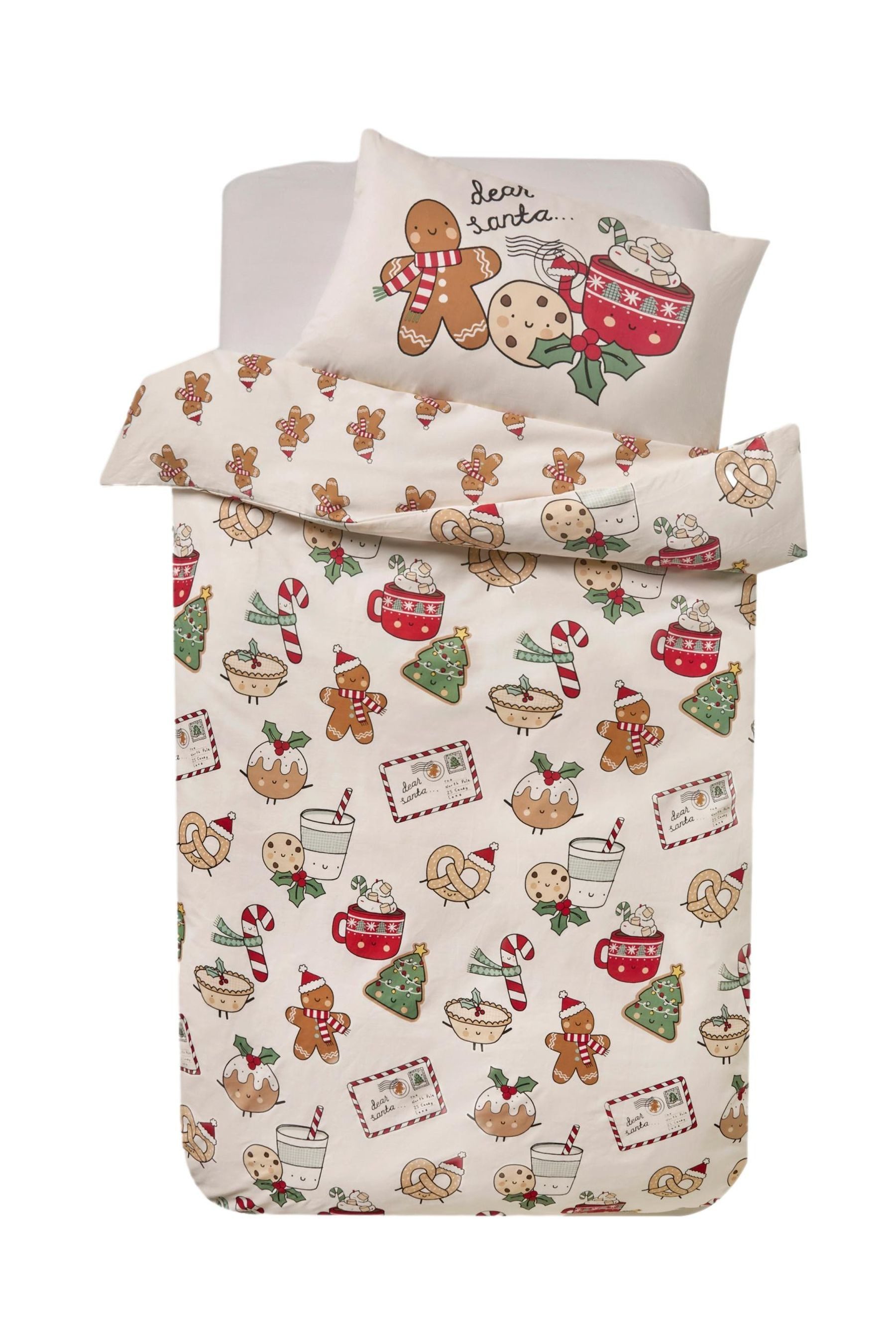 Next Bett-Set Bettbezug und Kissenbezug mit Weihnachtsmotiv, Bezug: Polyest günstig online kaufen