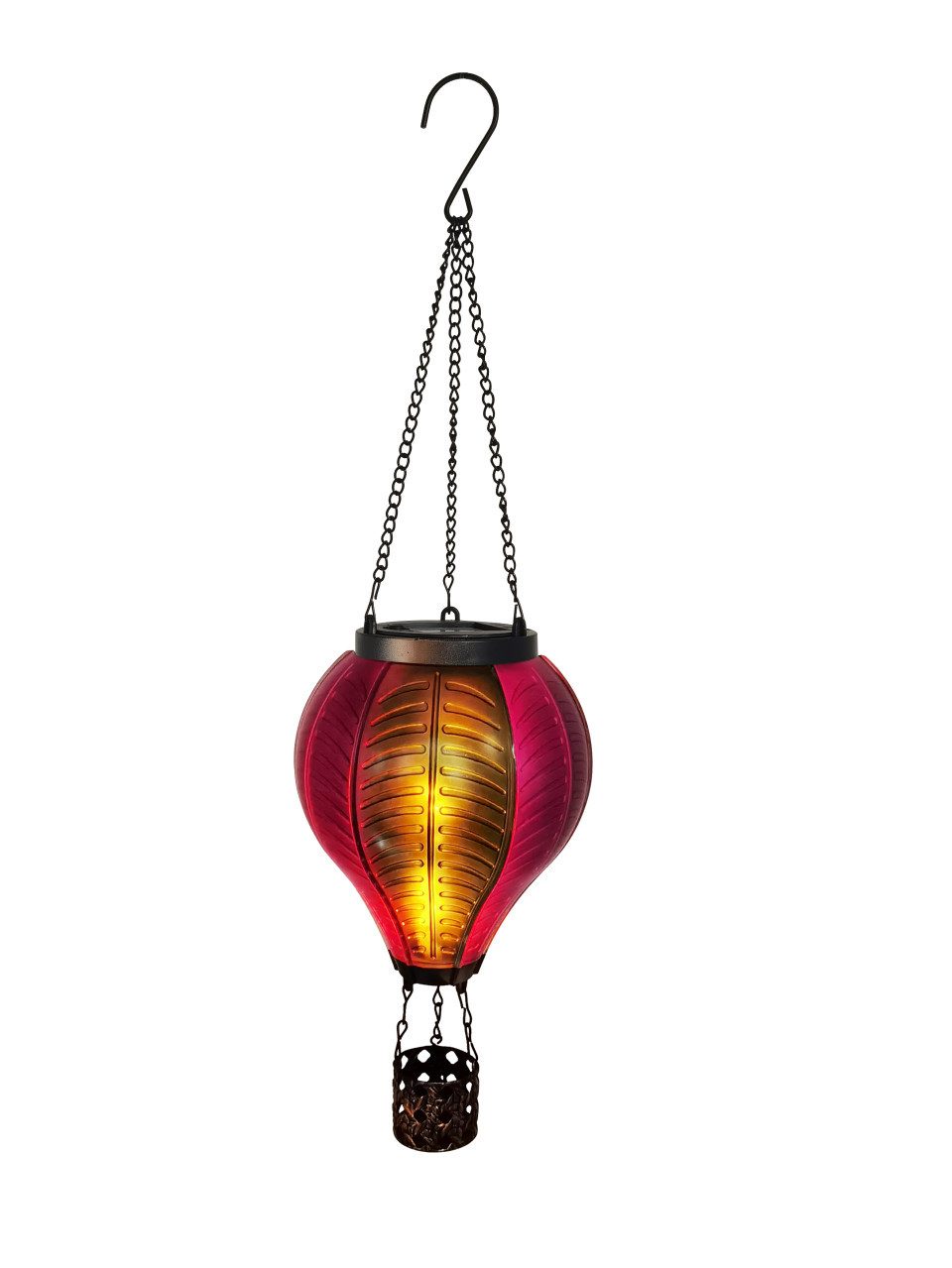 Dapo Außen-Stehlampe Dapo LED Solarleuchte Heißluftballon mit