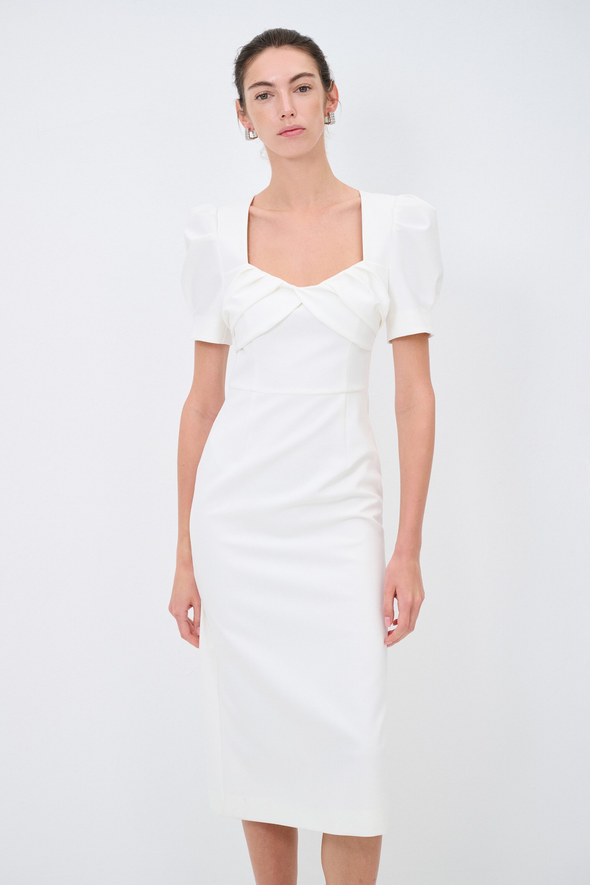 adL Abendkleid Kurzärmeliges Midikleid