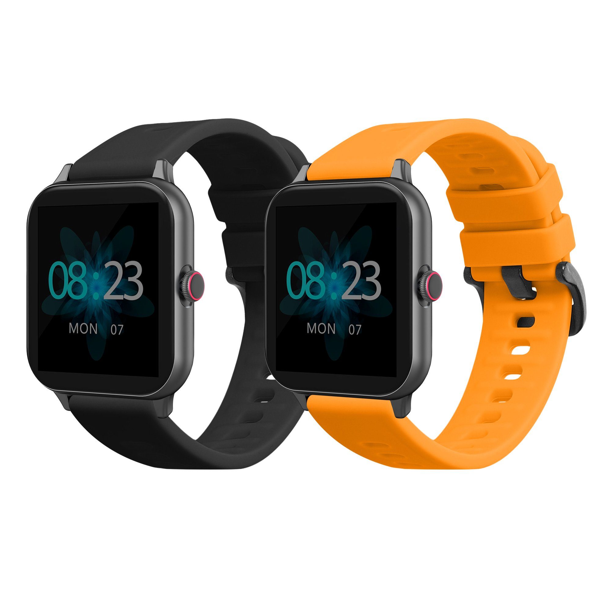 kwmobile Uhrenarmband 2x Sportarmband für Blackview R3 / R3 Pro, Armband TPU Silikon Set Fitnesstracker