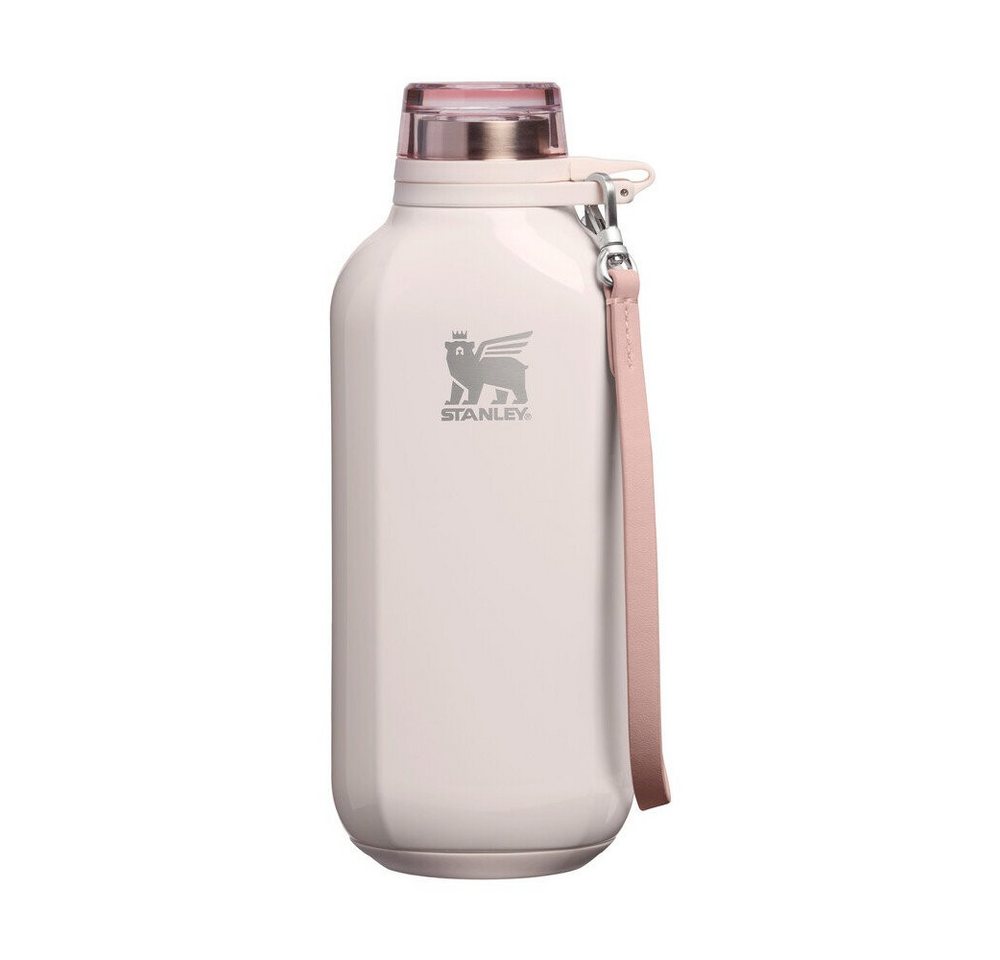 STANLEY Trinkflasche Clutch Bottle 0,47 l Rose Quartz, Clutch Bottle, 0,47 l, Recycelter 18/8-Edelstahl, beige