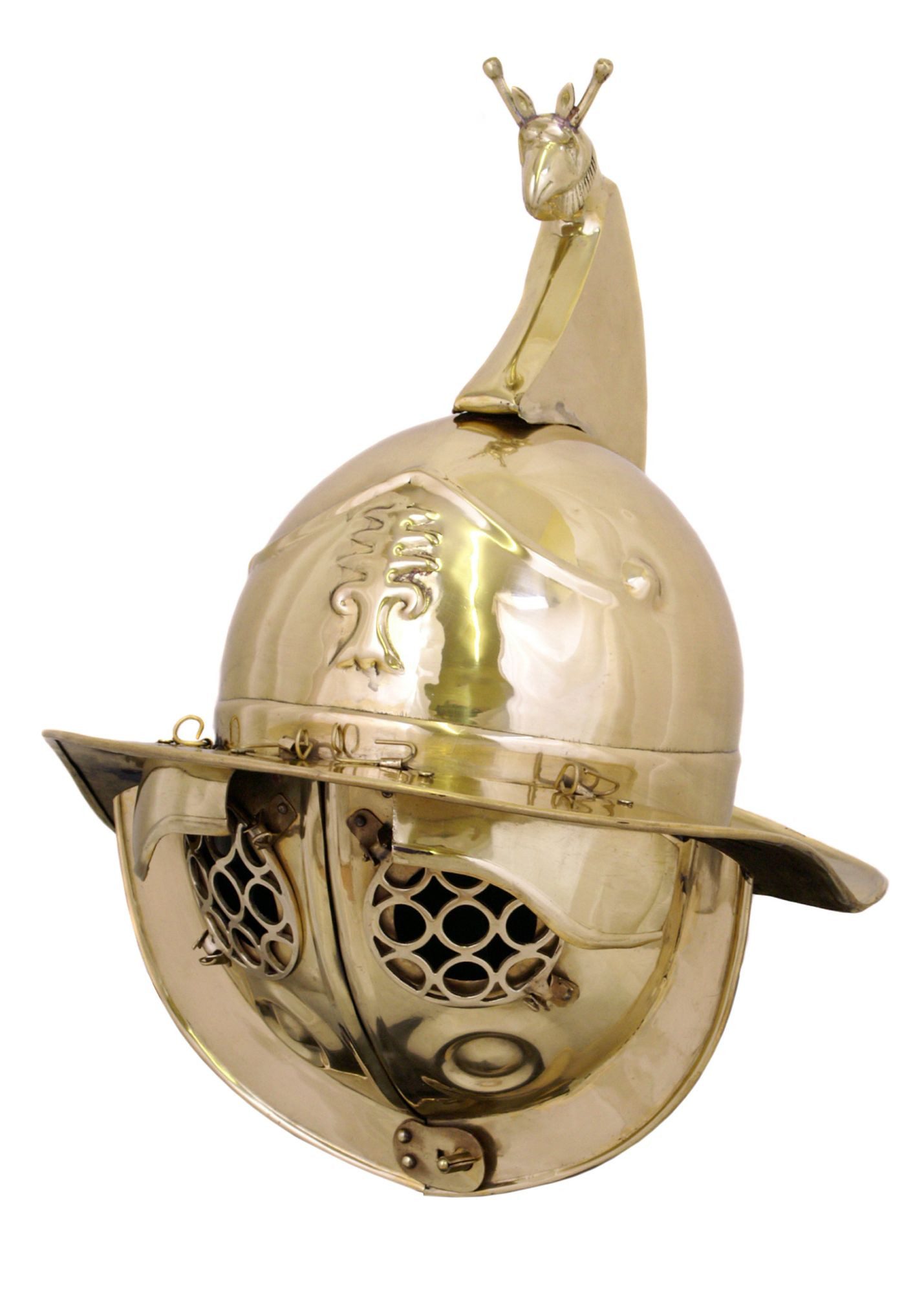 Ritter-Kostüm Thrakischer Gladiatorenhelm, Messing