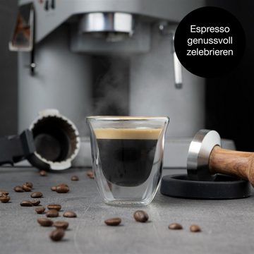 Moritz & Moritz Gläser-Set Moritz & Moritz Barista Napoli 4 x 60 ml Doppelwand-Thermo-Gläser, Borosilikatglas, für Espresso, Tee, Heiß- und Kaltgetränke