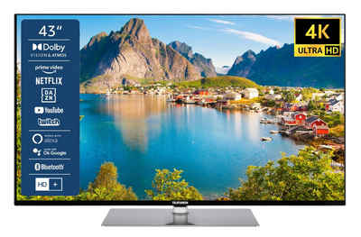Telefunken D43U760B1CW LCD-LED Fernseher (108 cm/43 Zoll, 4K Ultra HD, Smart TV, HDR Dolby Vision, Triple-Tuner, Dolby Atmos, 6 Monate HD+ inkl)
