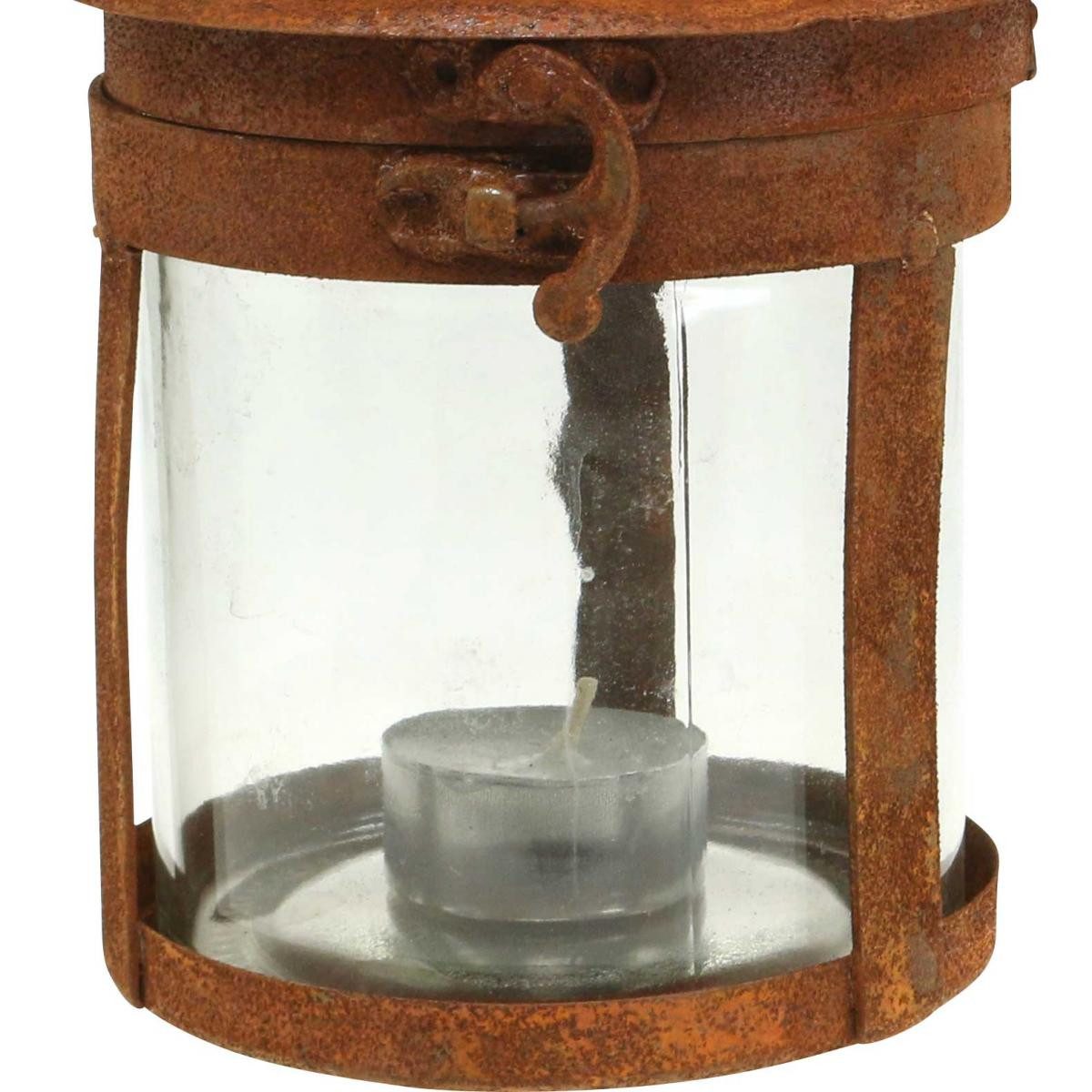 Viana Windlicht Metalllaterne Edelrost H18cm Ø10cm günstig online kaufen