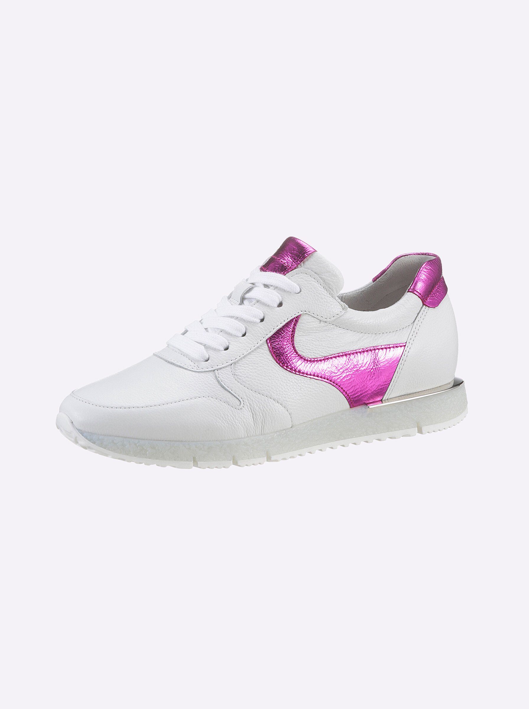 Gabor Sneaker Wechselfußbett weiß-pink