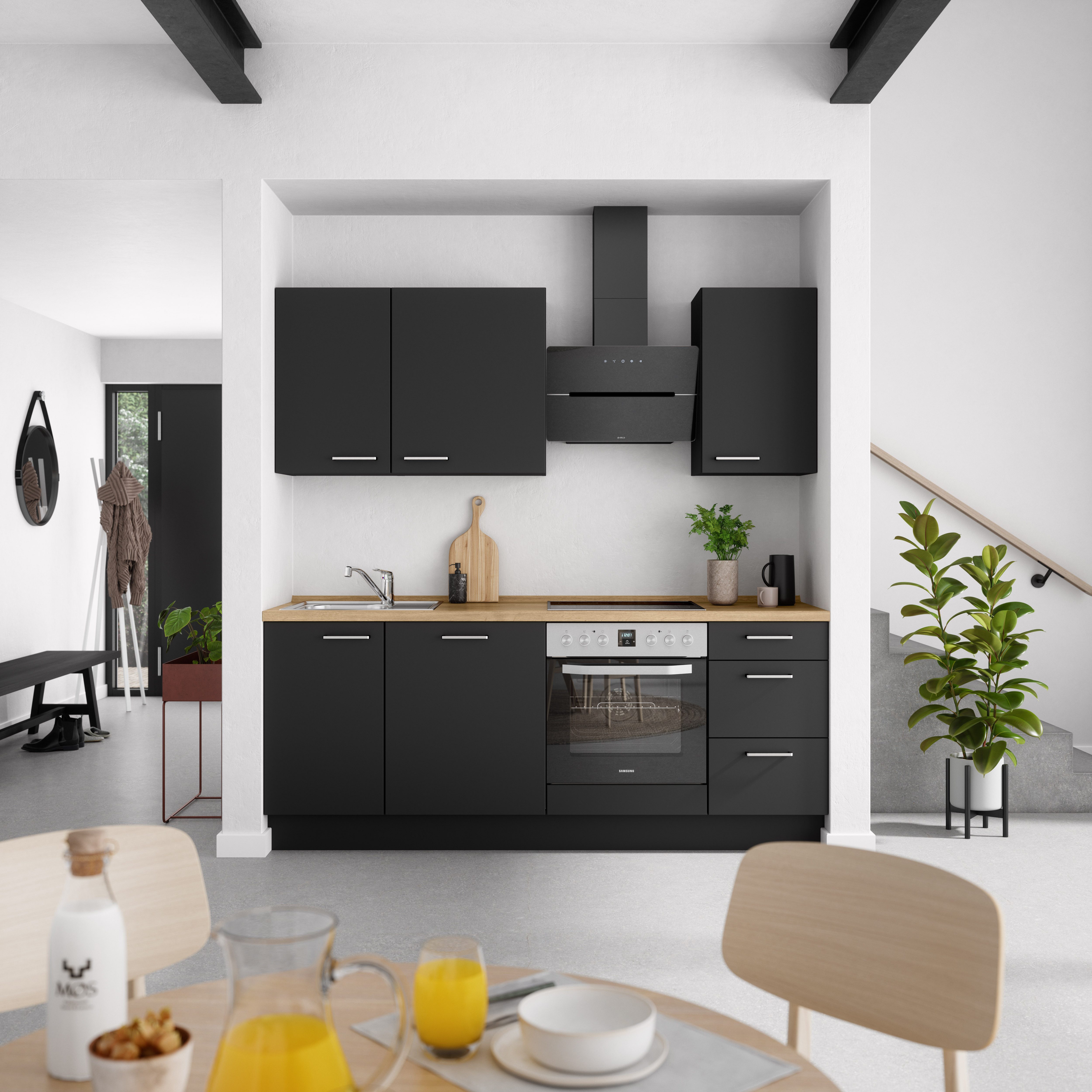 nobilia® Küchenzeile "Touch II", vormontiert, Ausrichtung günstig online kaufen