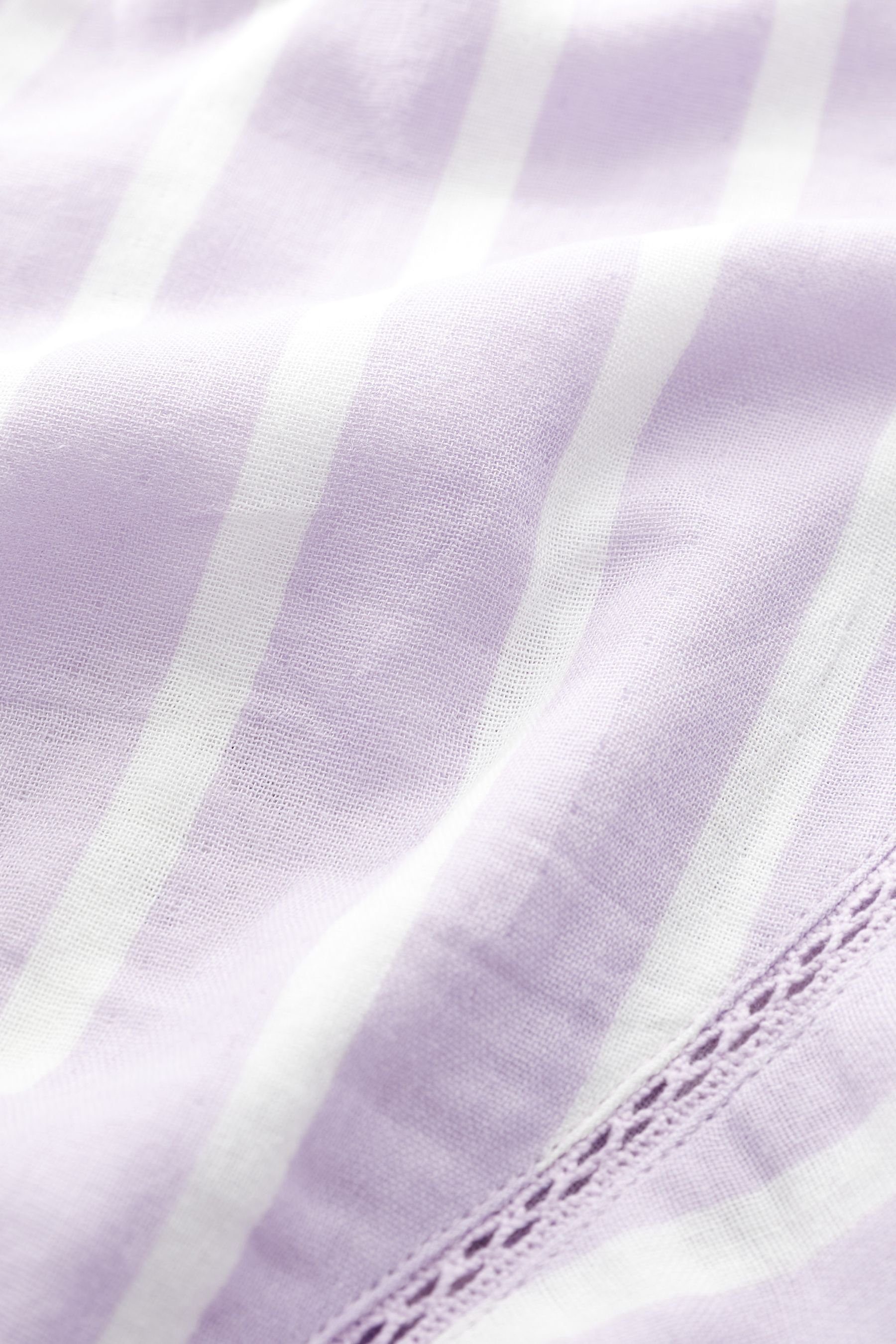 Next Pyjama Shorty-Schlafanzug aus (2 in tlg) Baumwolle Knitteroptik