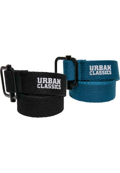 URBAN CLASSICS Hüftgürtel Urban Classics Unisex Industrial Canvas Belt Kids 2-Pack