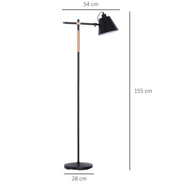 HOMCOM Stehlampe, E27 bis 40 W (nicht im Lieferumfang enthalten)