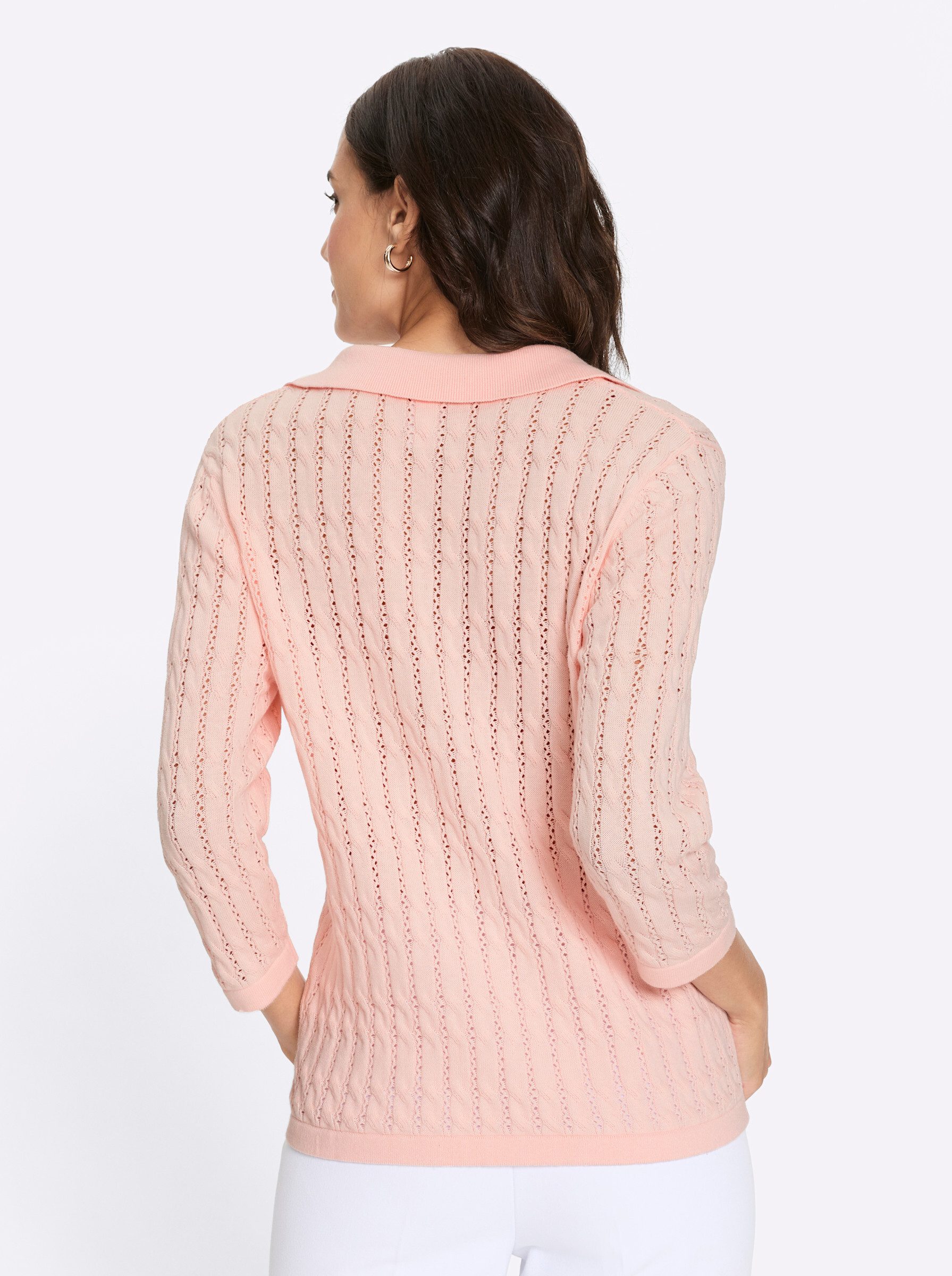 Witt Strickpullover Polopullover 3/4-Arm