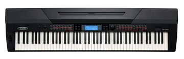 Classic Cantabile Stage-Piano SP-250 Stagepiano - 88 echte Hammertasten mit Anschlagdynamik, (Home-Set, inkl. Unterbau, Pianobank, Kopfhörer & Schule), Klaviatur mit Splitfunktion, Lernmodus, USB-MIDI (In/Out)