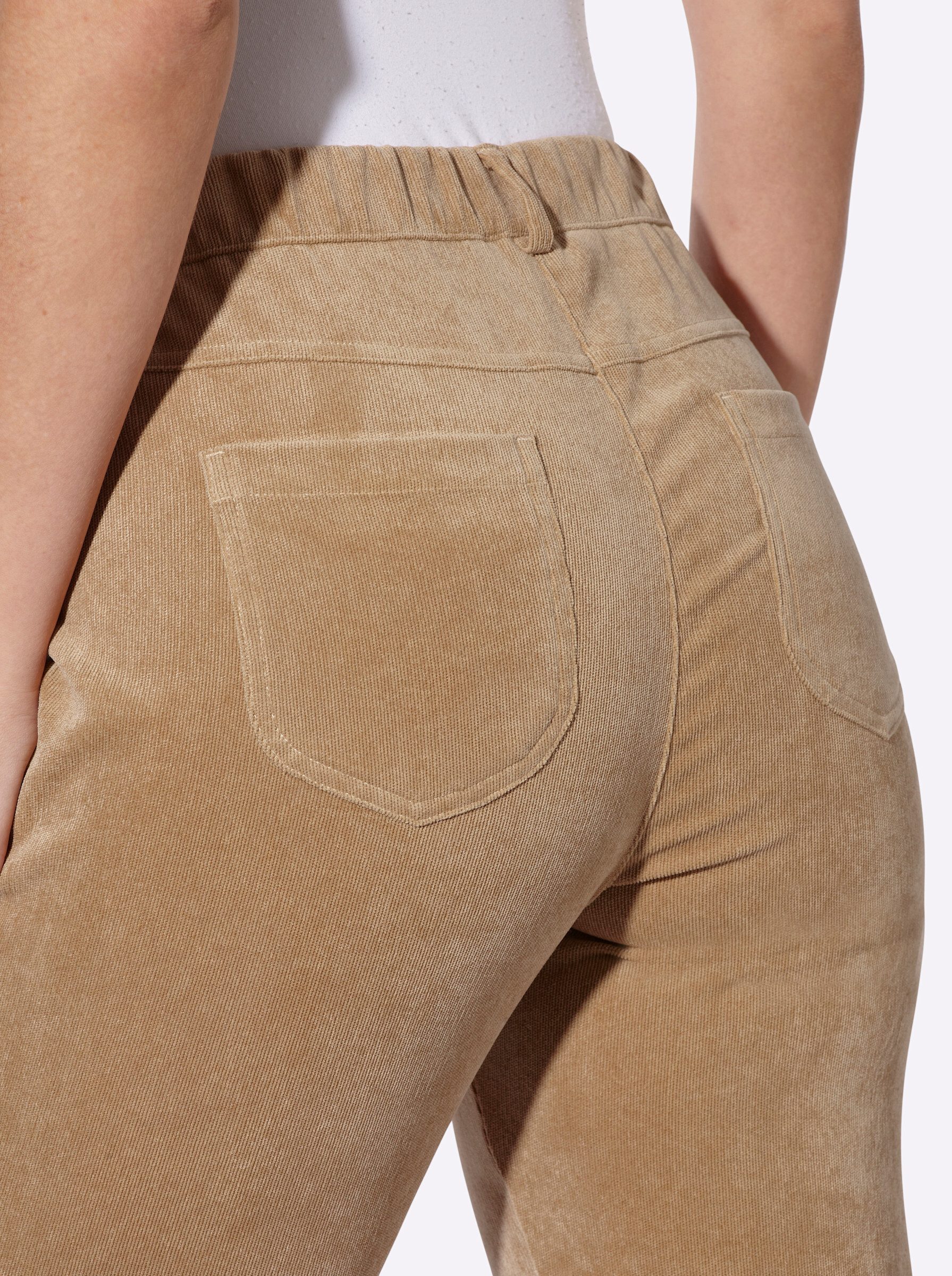 Sieh an! Jerseyhose Cord-Hose komfortabel – Bild 5 von 5