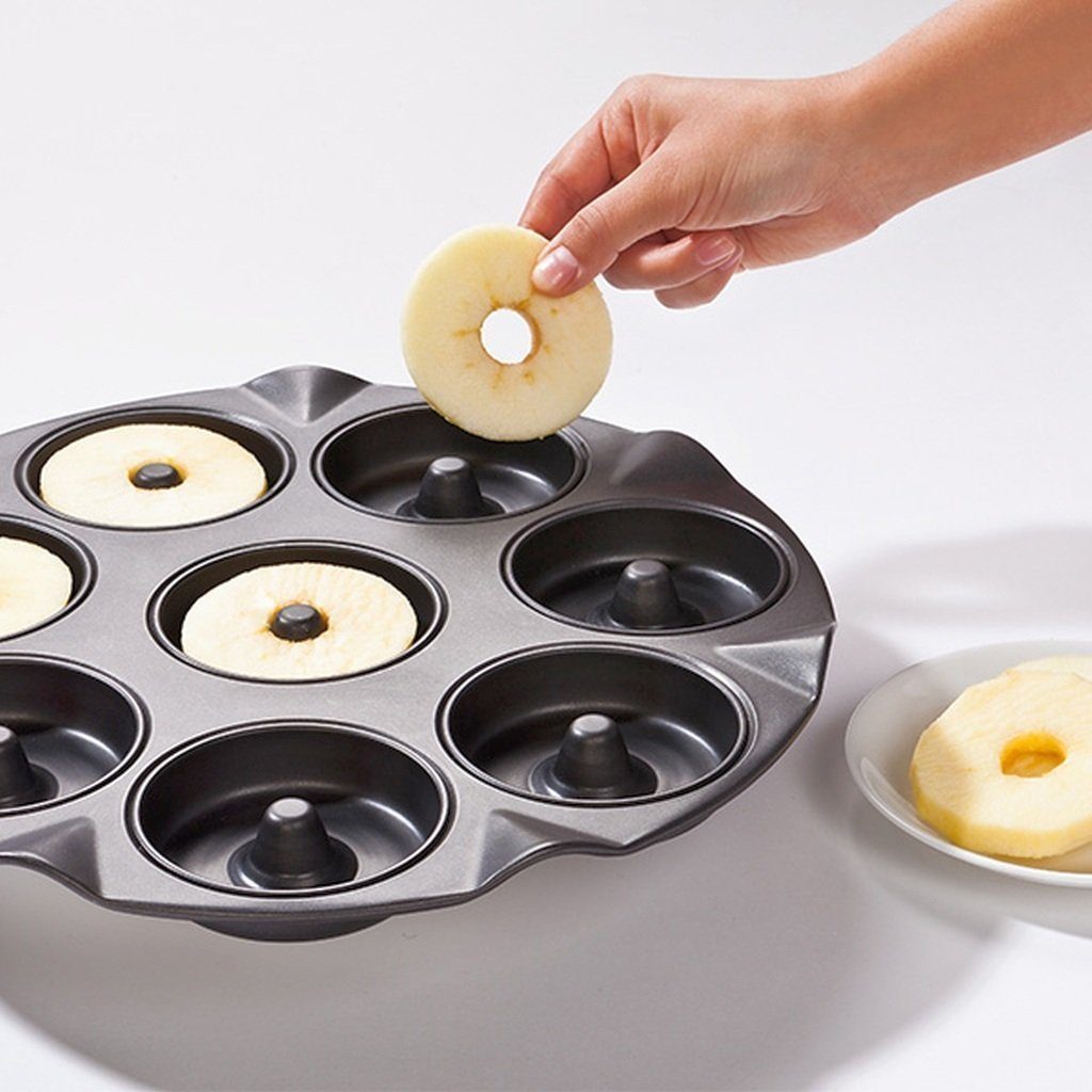 Zenker Backform 8er Apfelküchliblech Apfelküchlein Backblech Apfelkuchenform Muffin