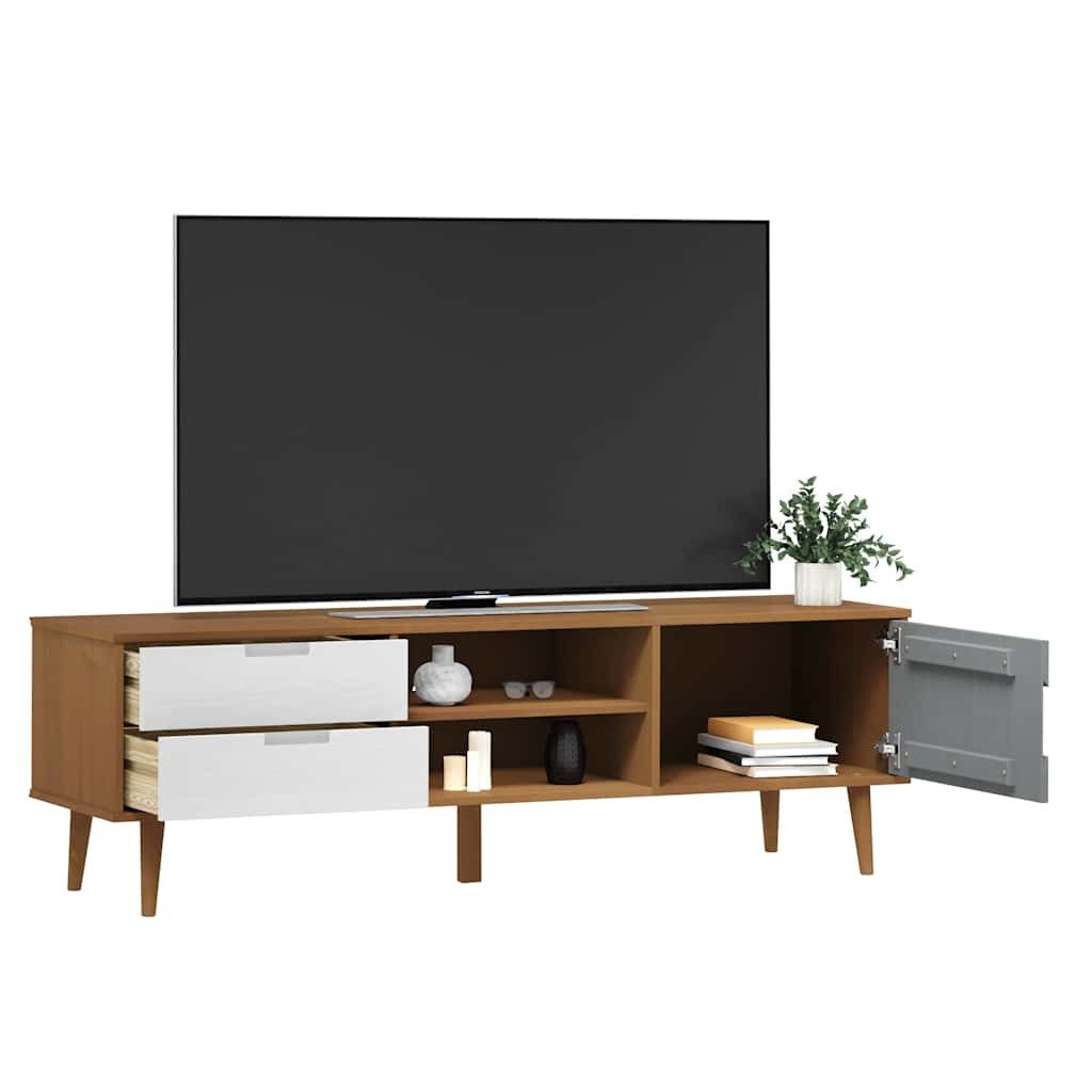 vidaXL TV-Schrank TV-Schrank MOLDE Braun 158x40x49 günstig online kaufen