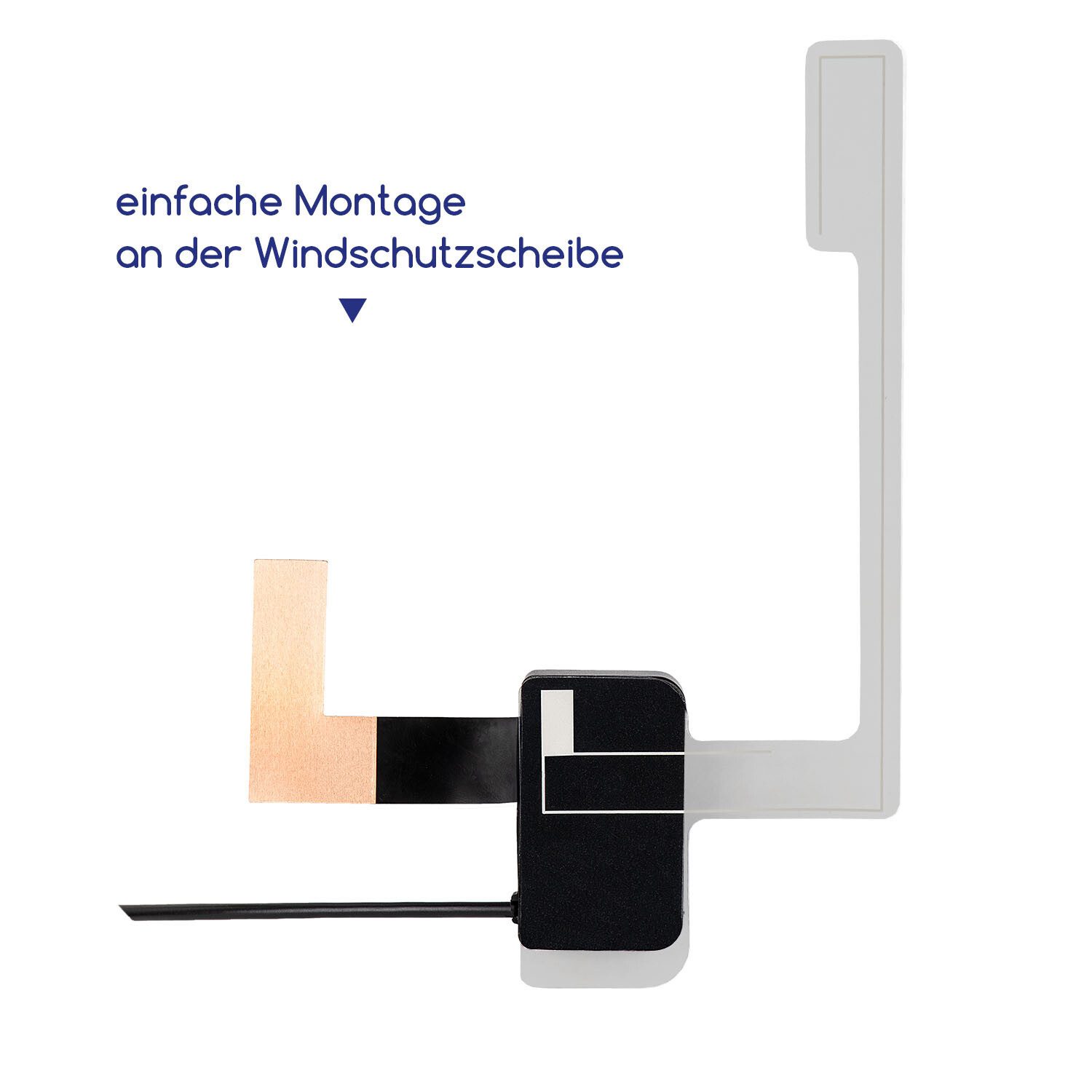 alca Aktiv Scheibenantenne DAB+ Autoradio-Scheibenantenne (DAB)