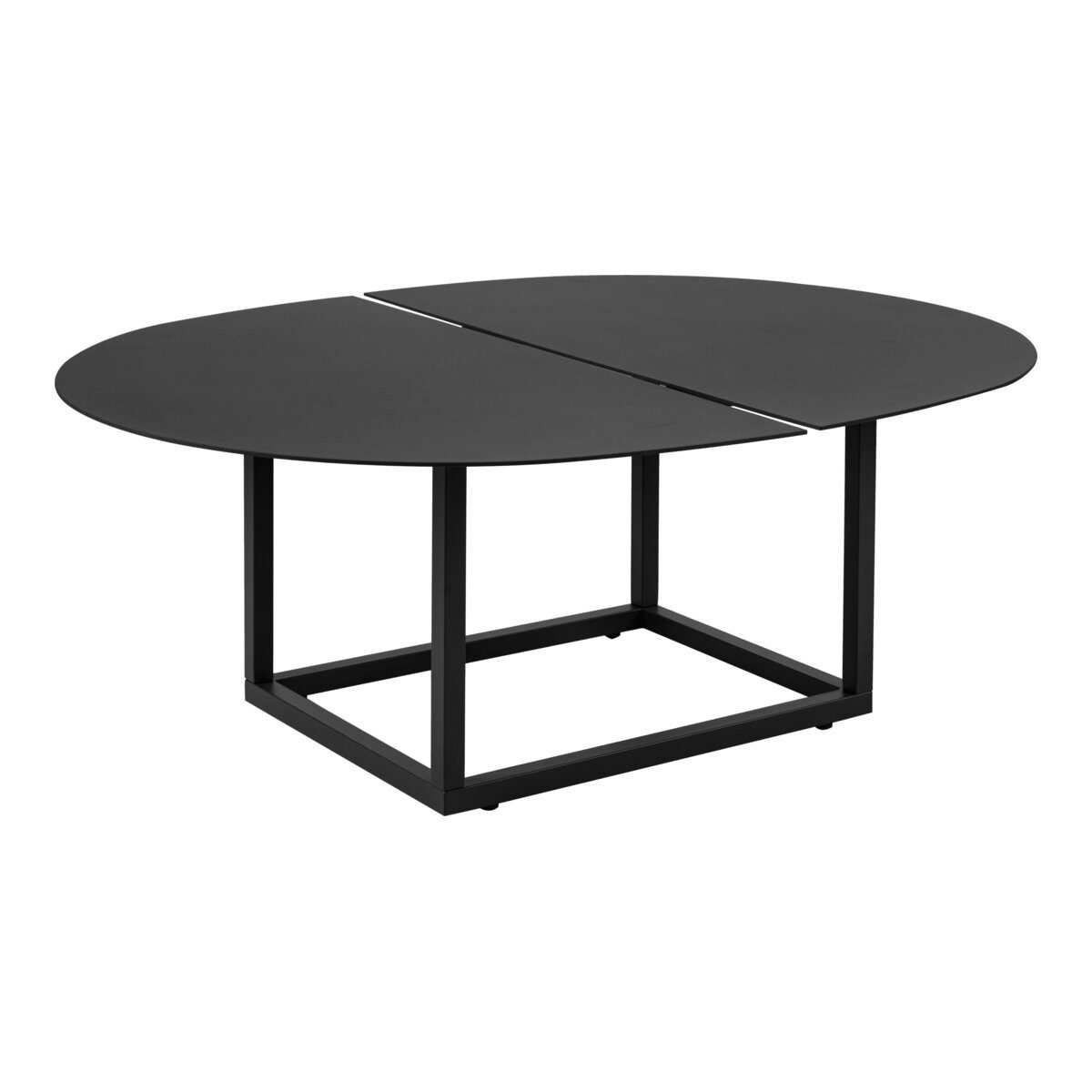 Brafab Couchtisch, Stabiles, rechteckiges Aluminiumgestell mit Stellschrauben
