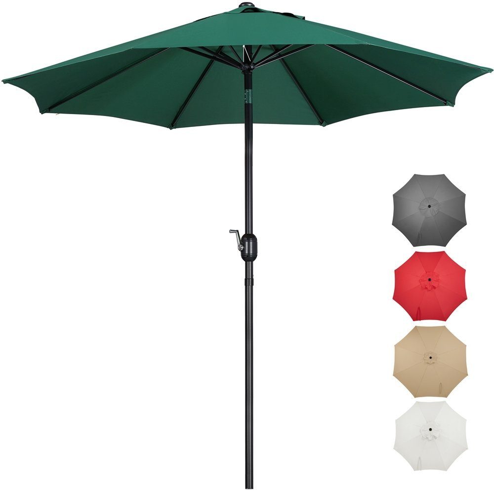 Yaheetech Sonnenschirm, Sonnenschirme Balkon Ø270cm Rund, Gartenschirm
