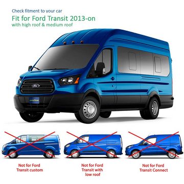 Goodyear Auto-Fußmatte Windabweiser für/kompatible mit Ford Transit 2013-2024, 2 Stück (2 St)
