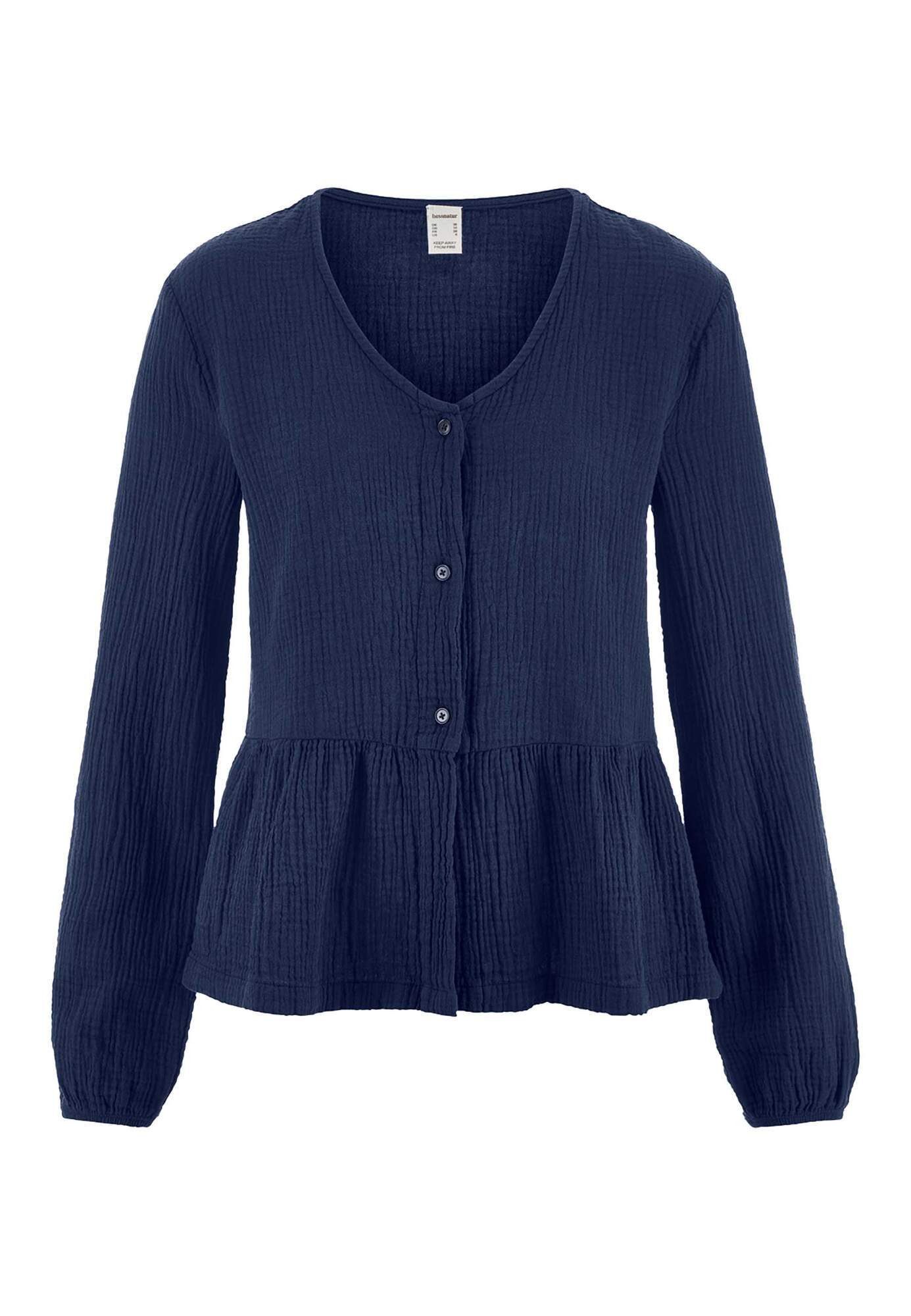 Pyjamaoberteil aus reiner Bio-Baumwolle