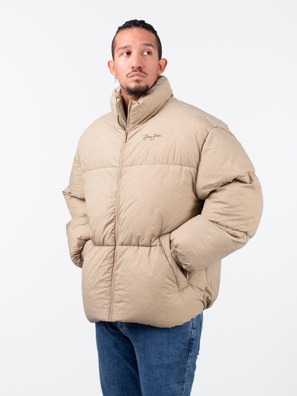 Sean John Winterjacke Sean John Monogram Logo Puffer Jacket