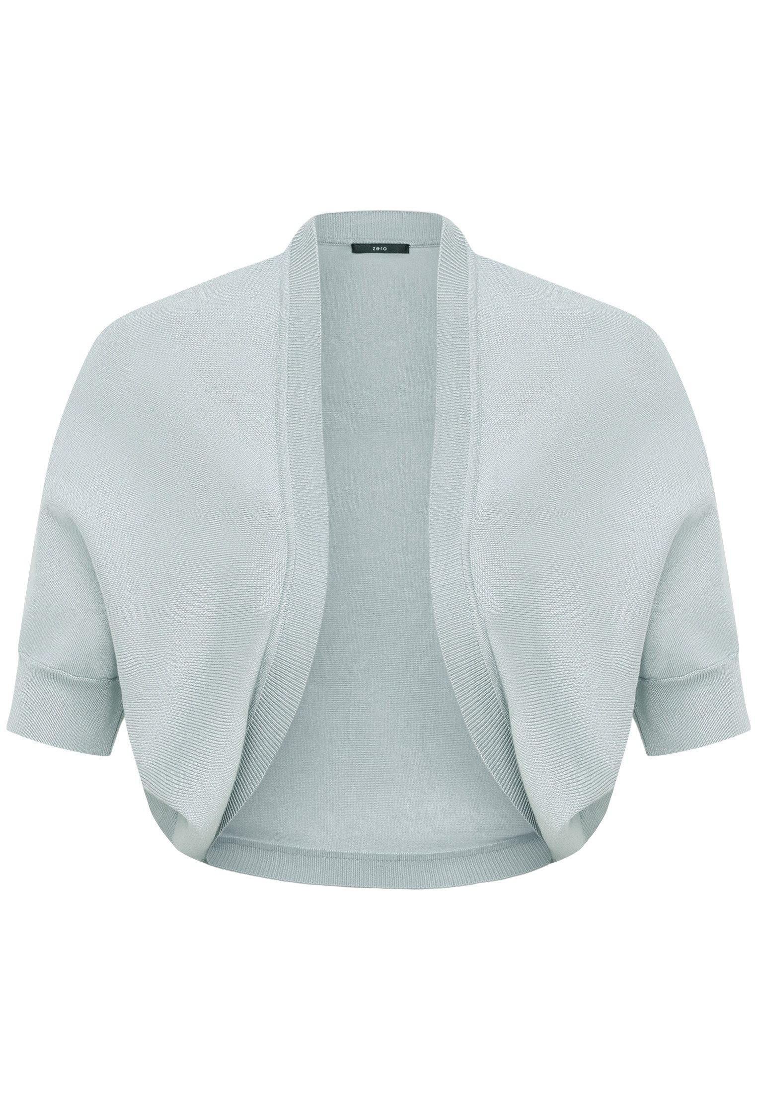 Zero Strickjacke Damen kurzarm (1-tlg) Plain/ ohne Details