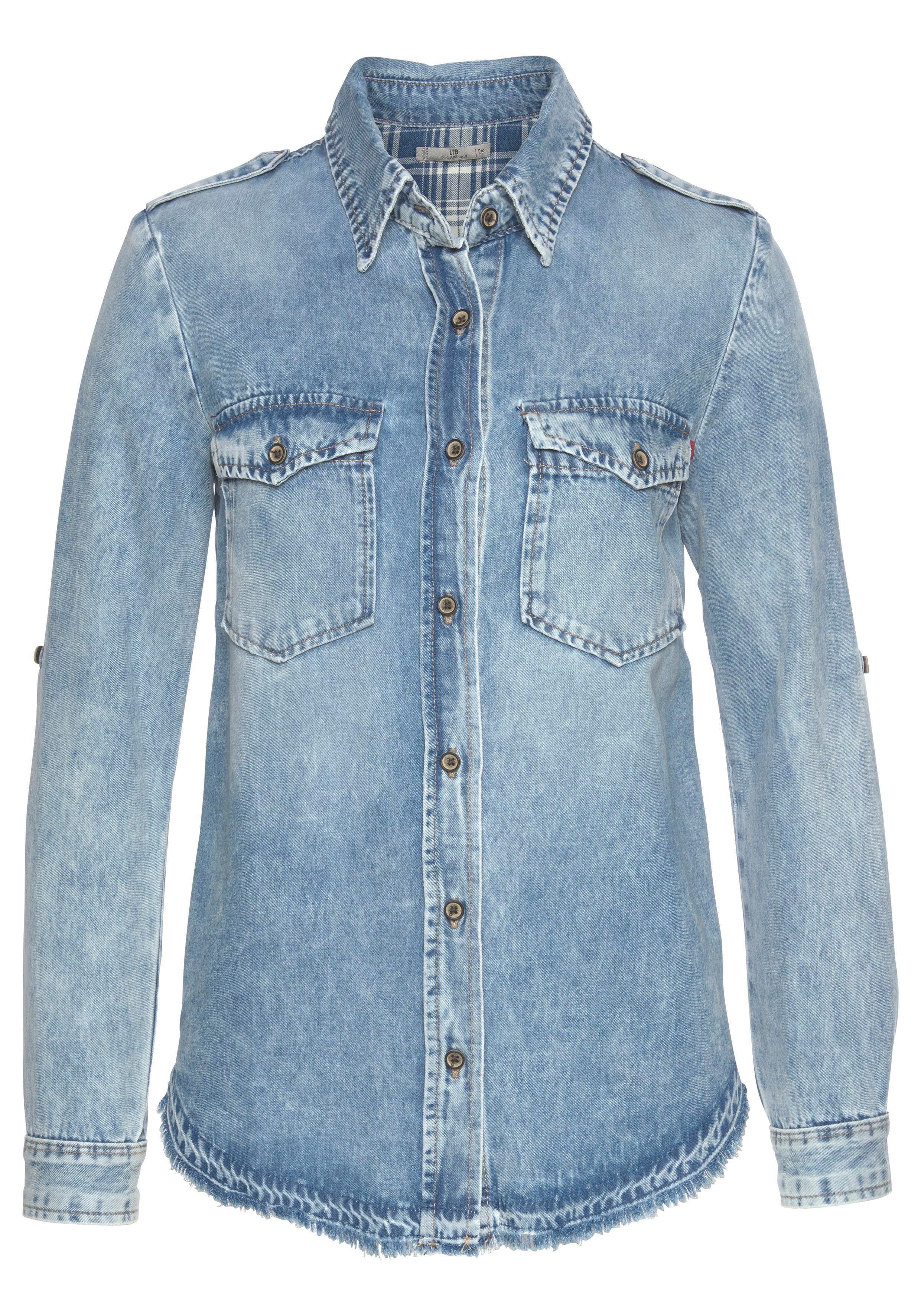 waschung Ltb Acid Angesagter Kaufen Jeansbluse »simel« Mit Online PwOkXiTlZu