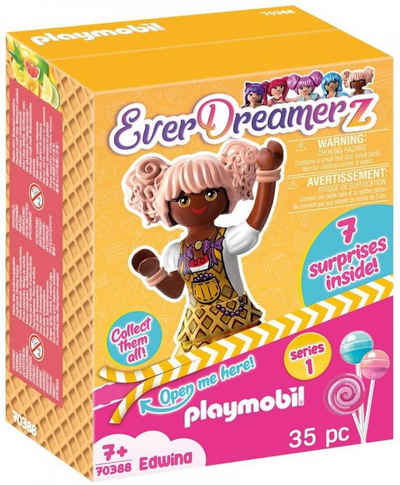 Playmobil® Actionfigur PLAYMOBIL-EverDreamerz 70388 Edwina mit Herzwaffel-Anhänger, Ab 7 Jahren, (Set), Made in Europe