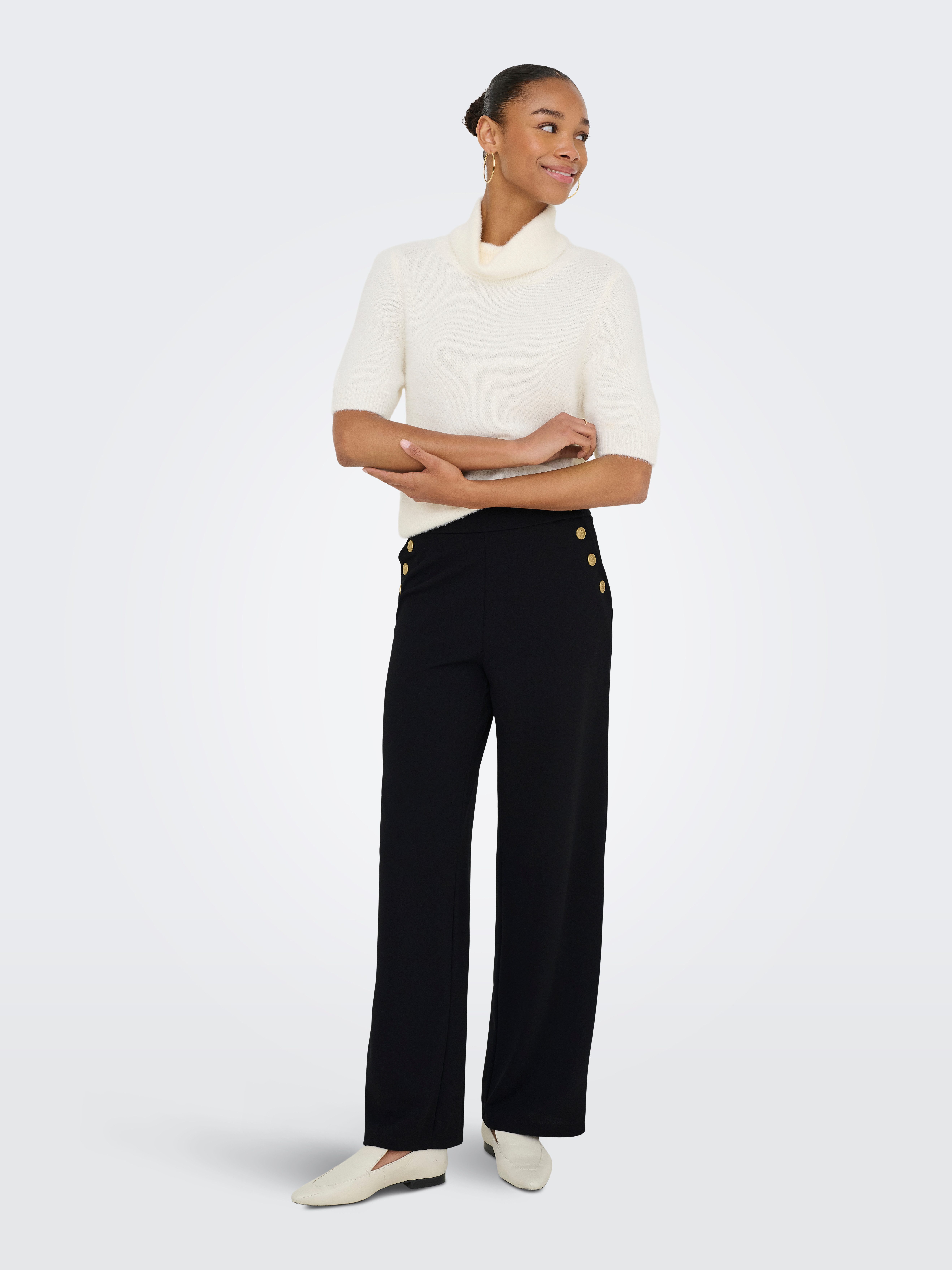 ONLY Schlupfhose ONLRINA BUTTON PANT JRS NOOS mit Knopf-Details