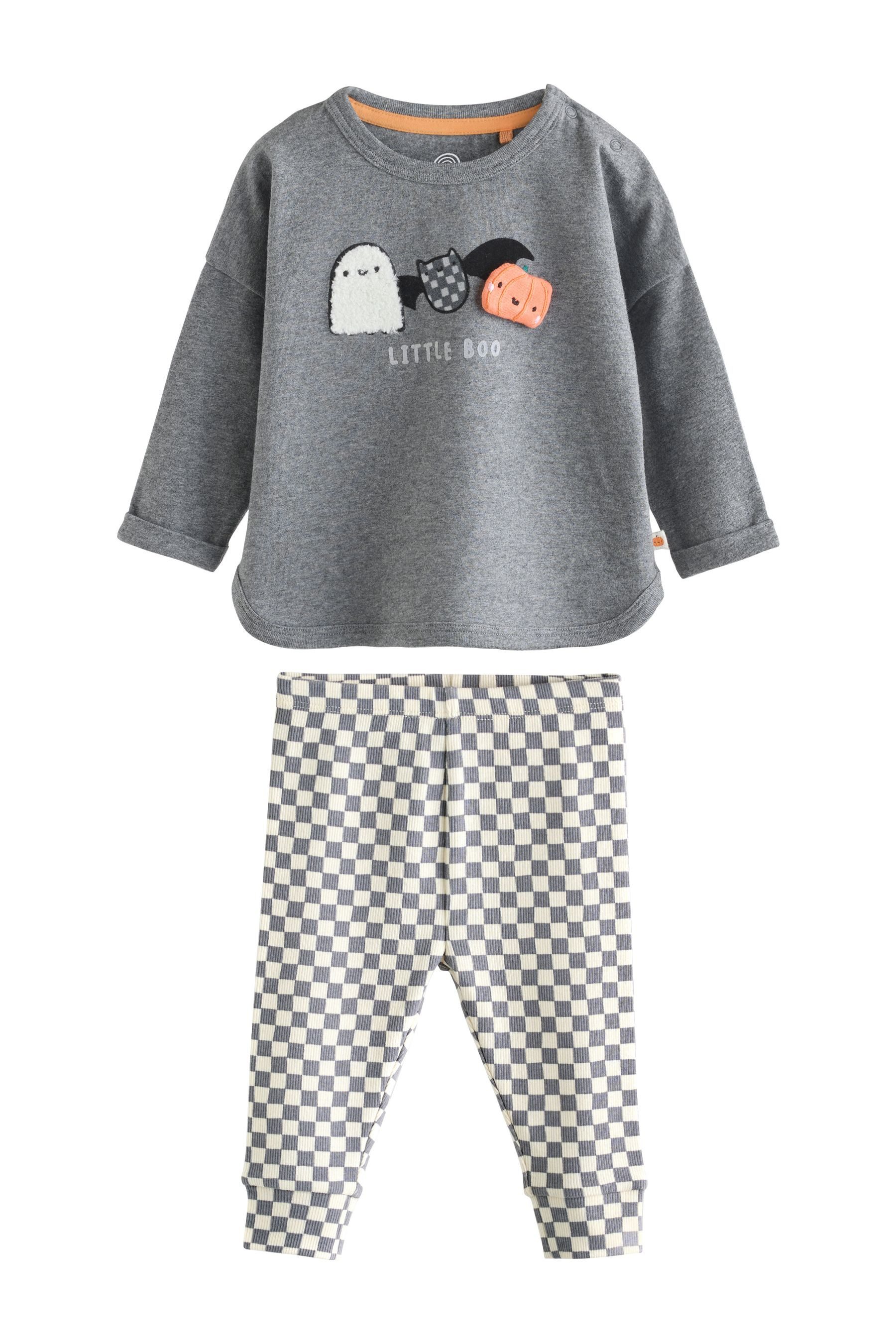 Next Langarmshirt & Hose Baby Halloween-Set mit Oberteil und Leggings (2-tlg)